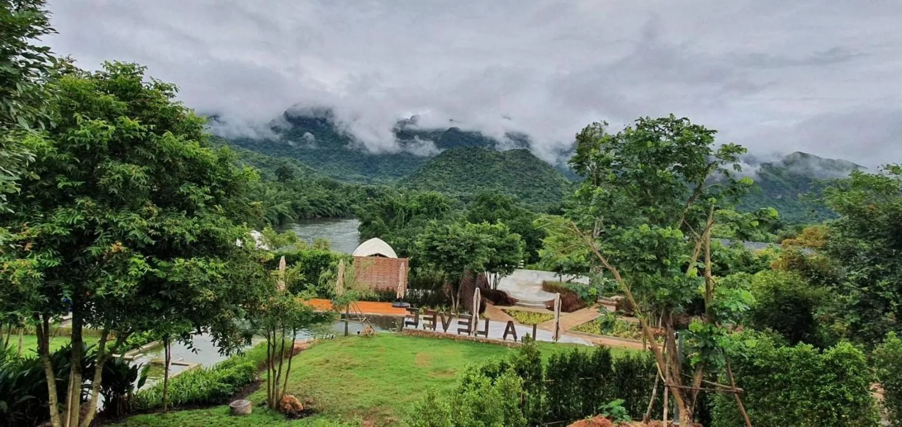 Mountain view in La Levée Resort