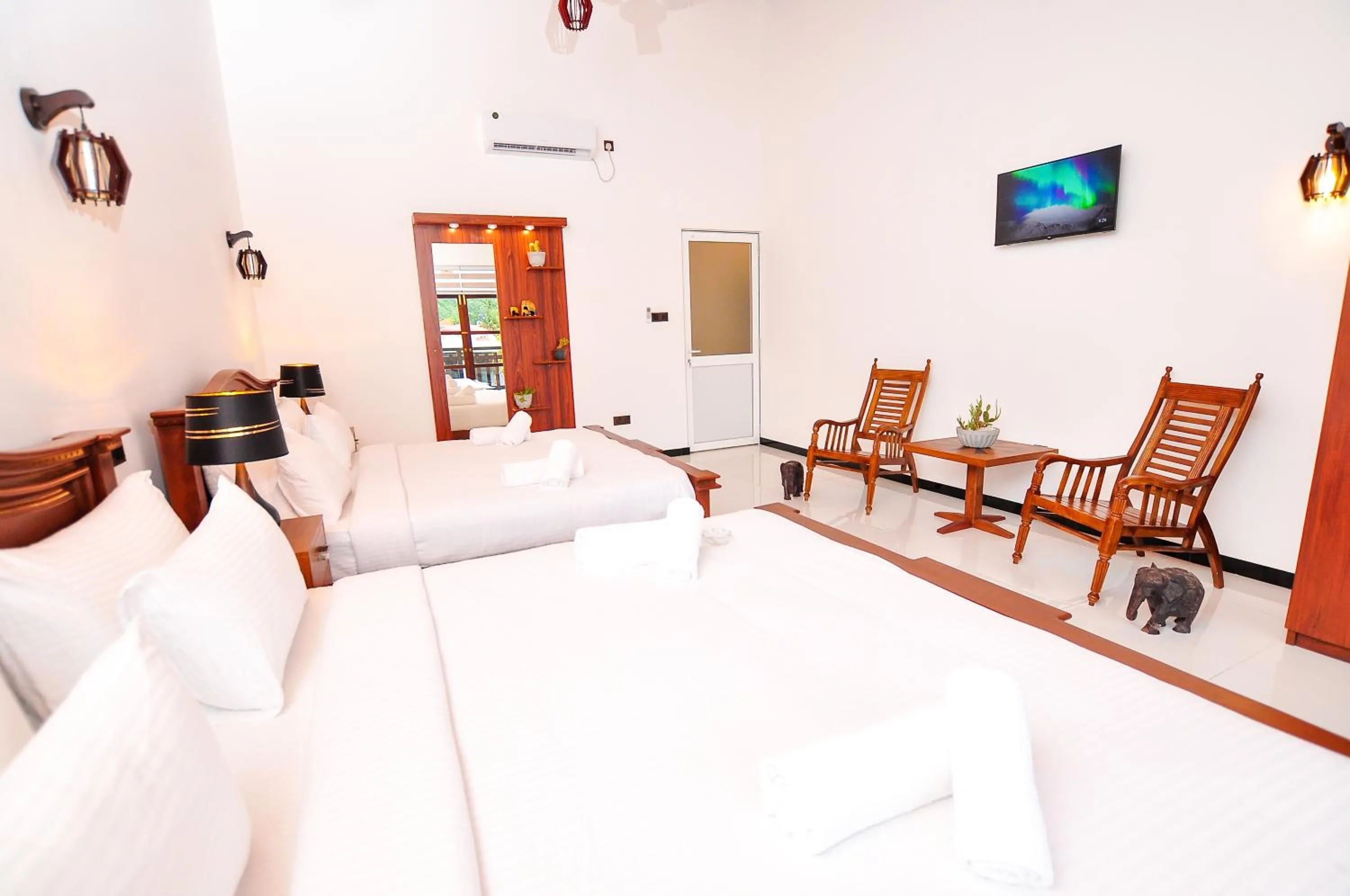 Bed in Sachinro Hotel Mirissa