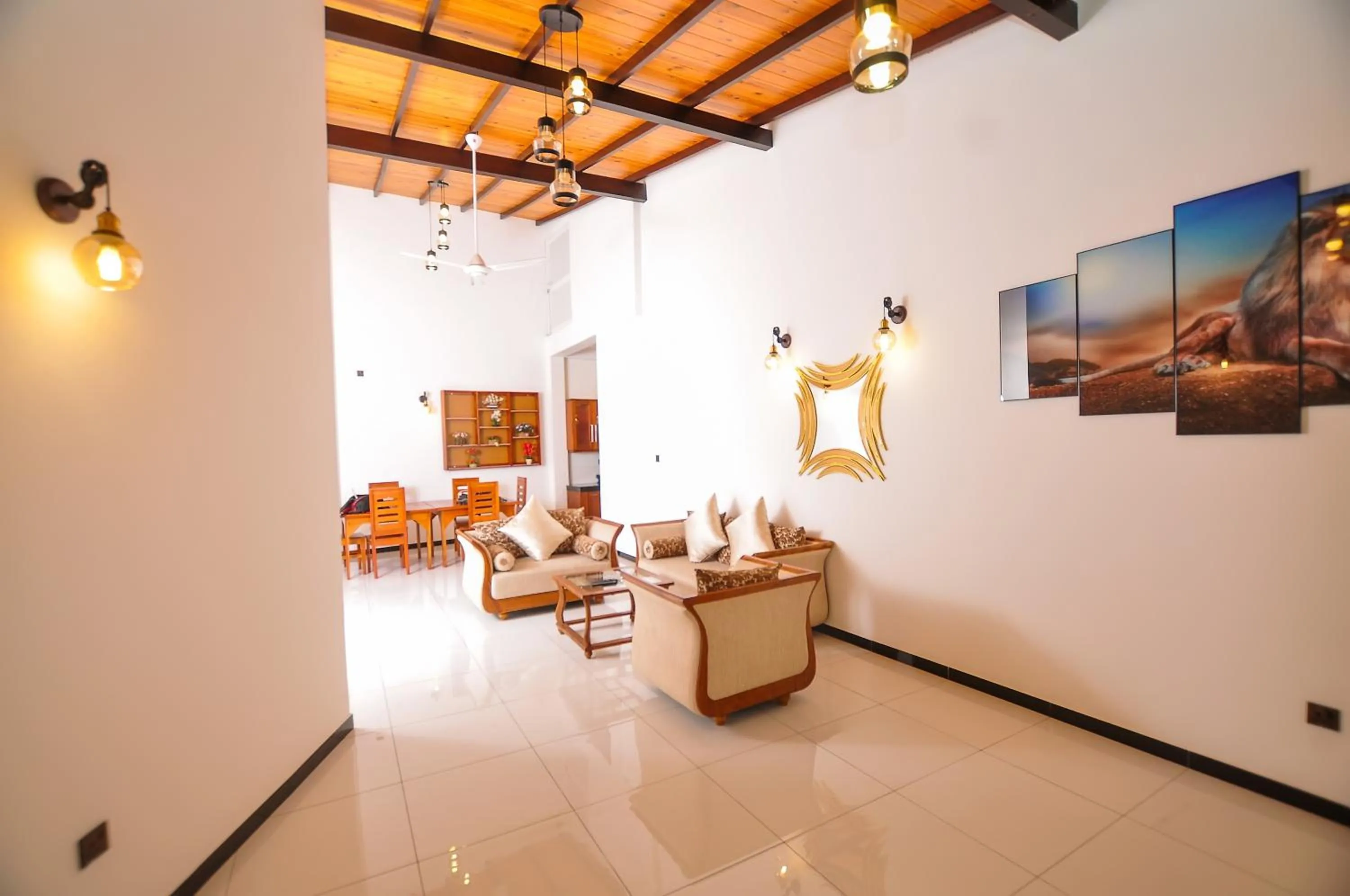 Seating area in Sachinro Hotel Mirissa