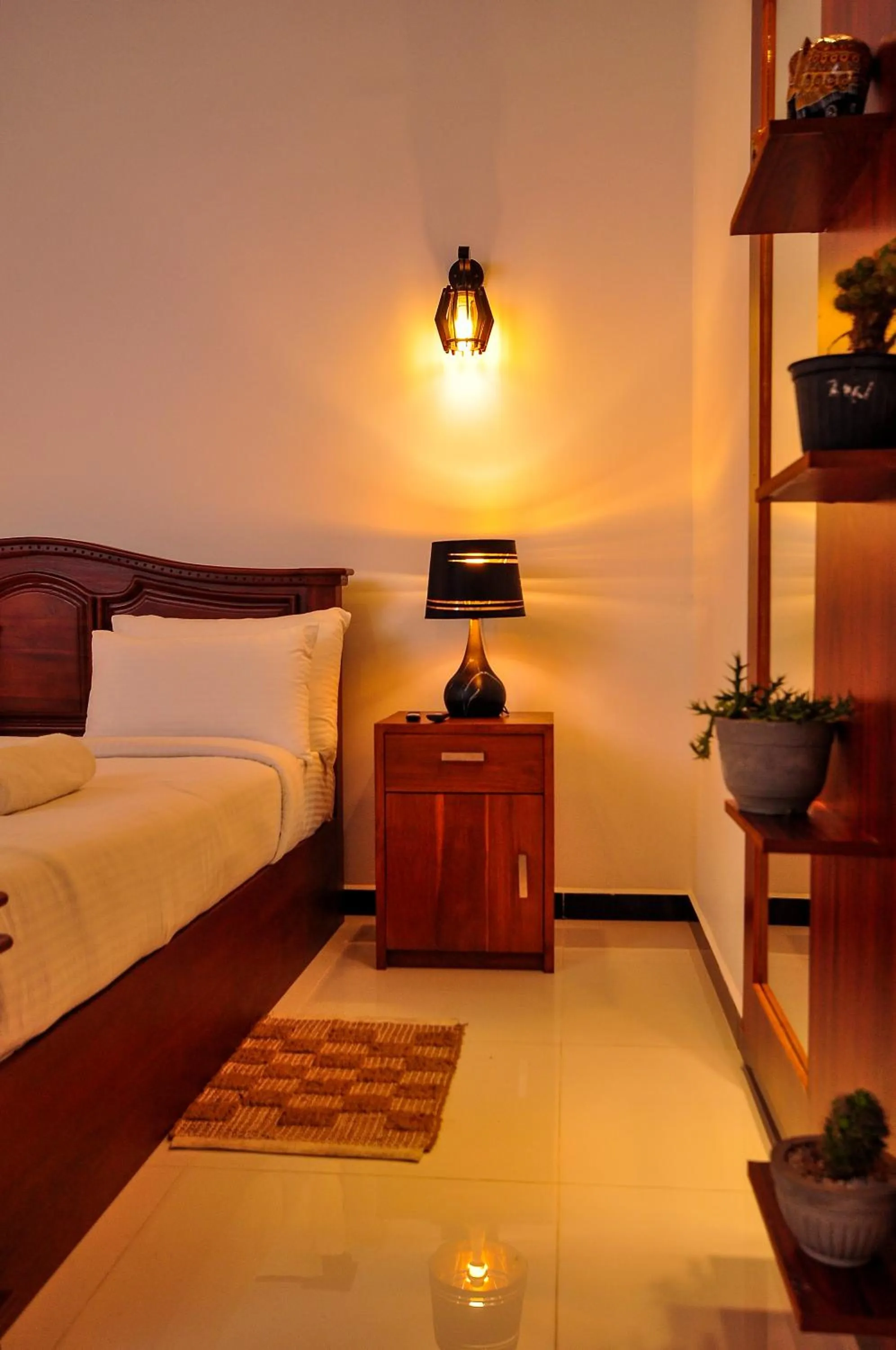 Bed in Sachinro Hotel Mirissa