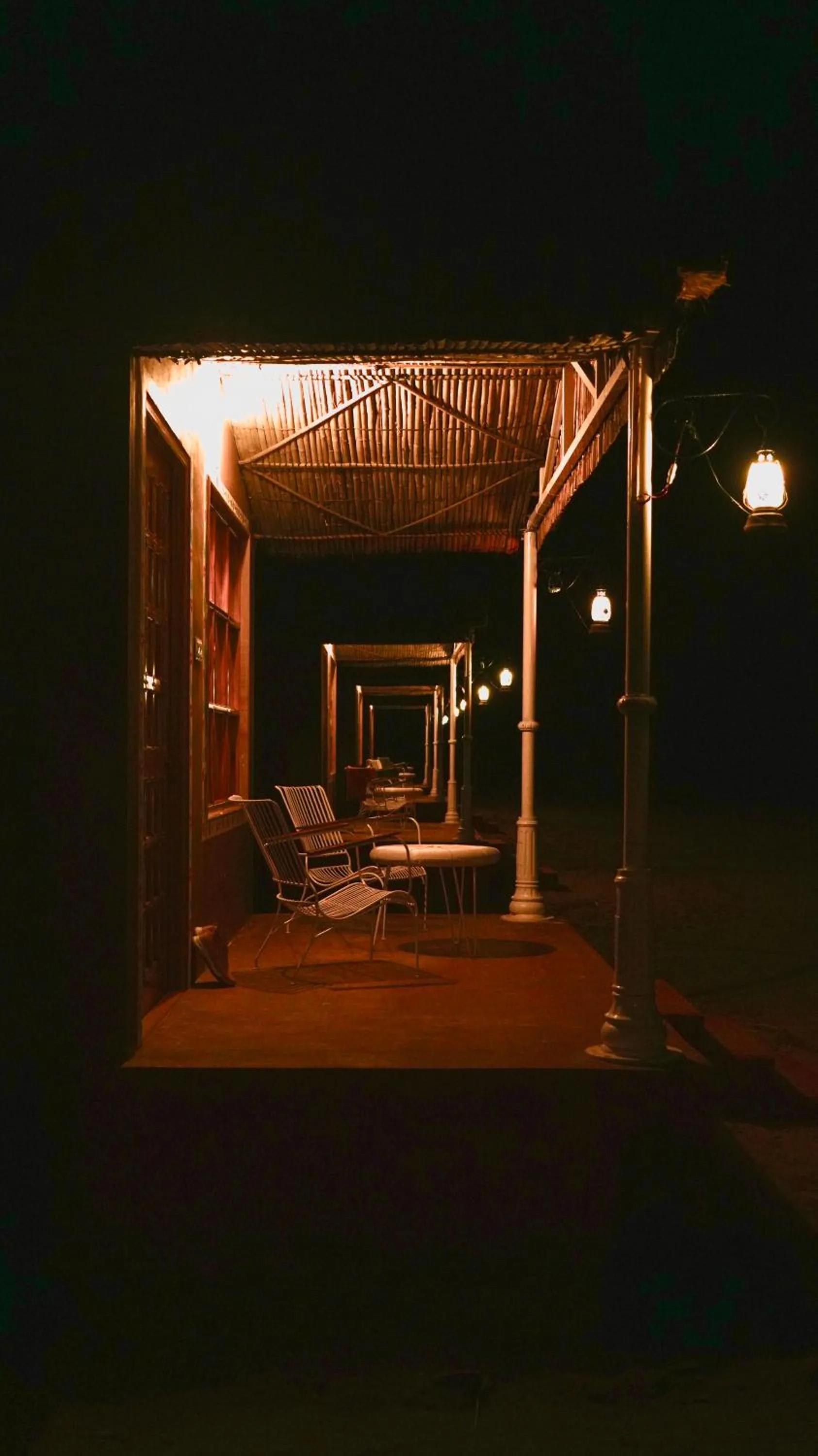 Patio in Bikaner Desert Camp and Resort