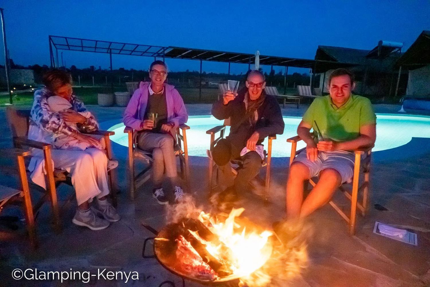 Evening entertainment in Glamping Kenya Mount Kenya Lodge Nanyuki