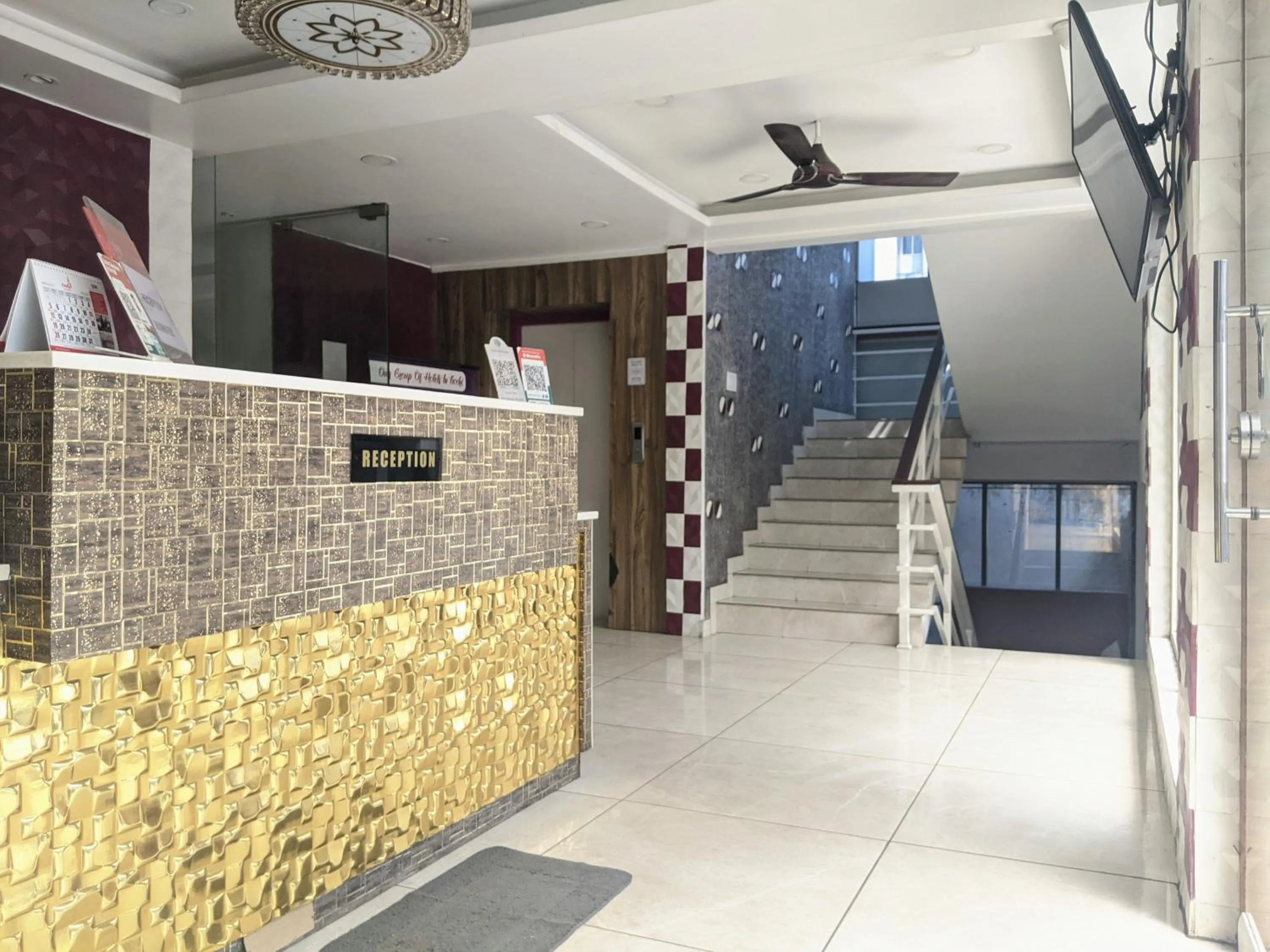 Lobby or reception in Hotel Feathers