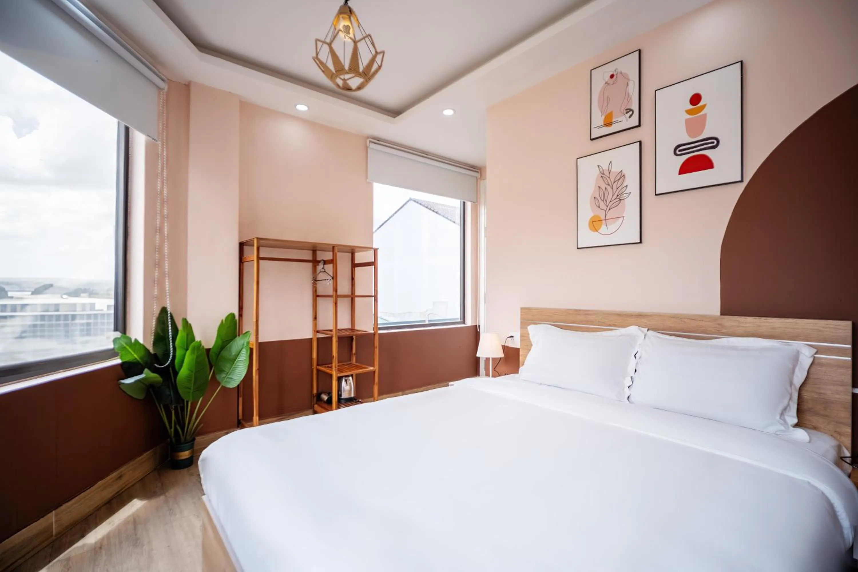 Bed in Dalat Blanc Hotel 2