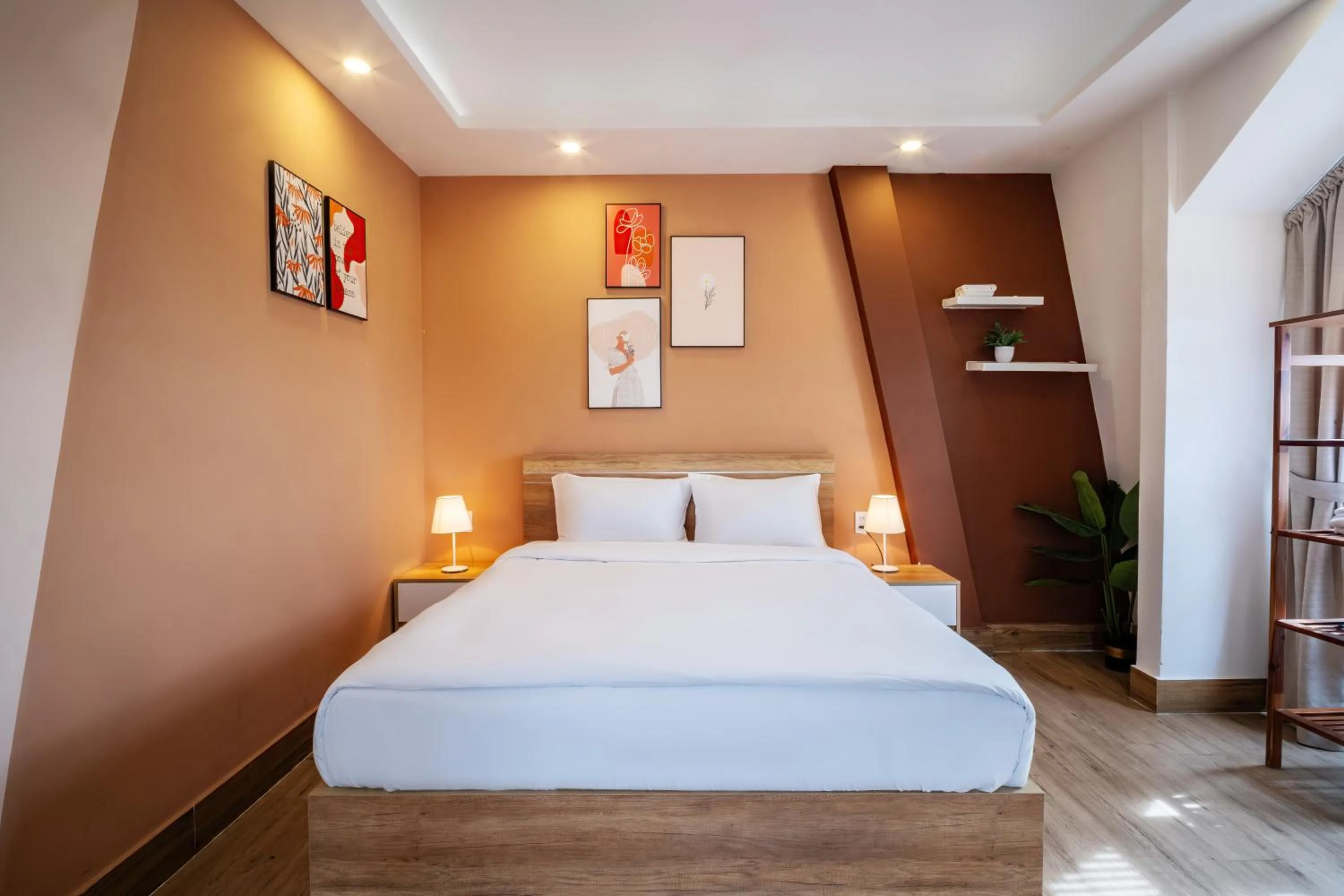 Bed in Dalat Blanc Hotel 2