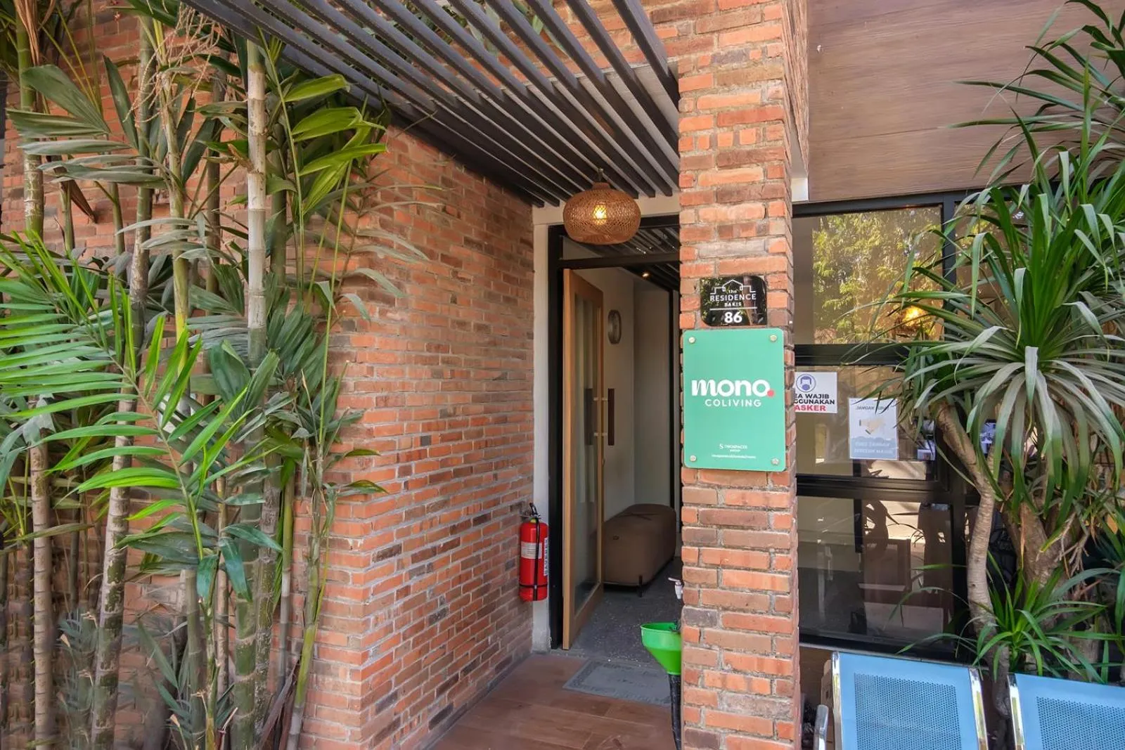 Facade/entrance in Mono Coliving Pakis, Surabaya