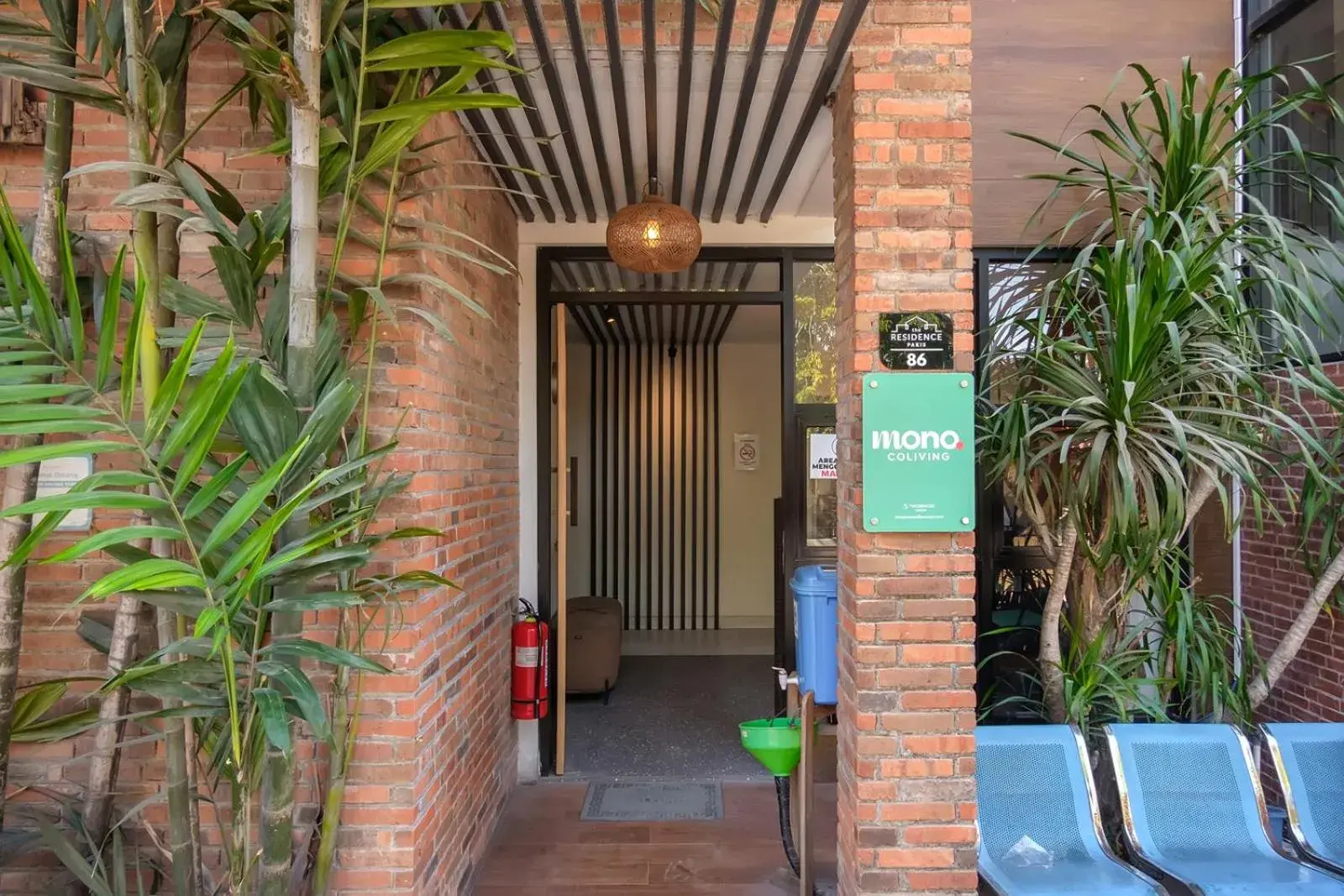 Facade/entrance in Mono Coliving Pakis, Surabaya Facade/entrance in Mono Coliving Pakis, Surabaya