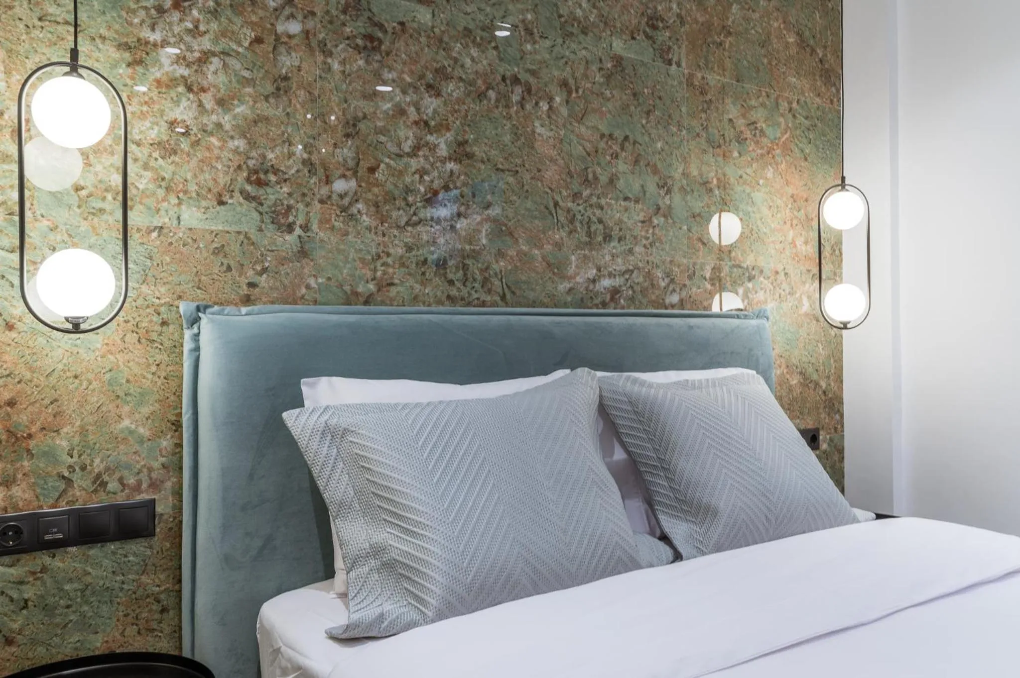 Bed in Phaedrus Living Luxury Studio Kolonaki Tsakalof