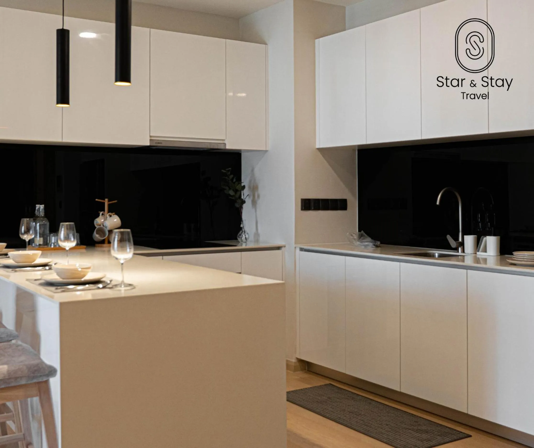 Kitchen or kitchenette in AXQUISITE SUITES at KLCC