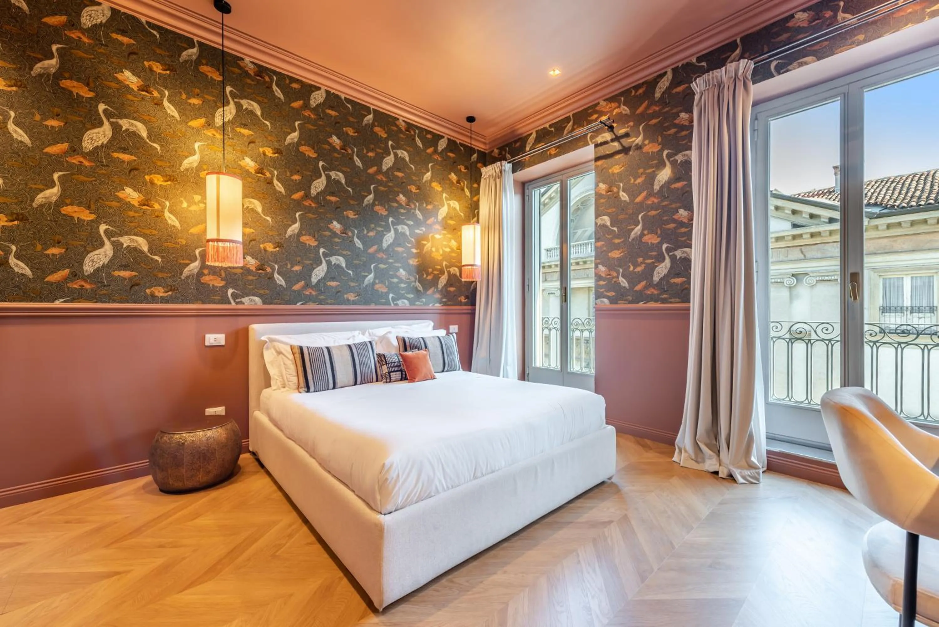 Living room, Bed in DH Rooms Spiga