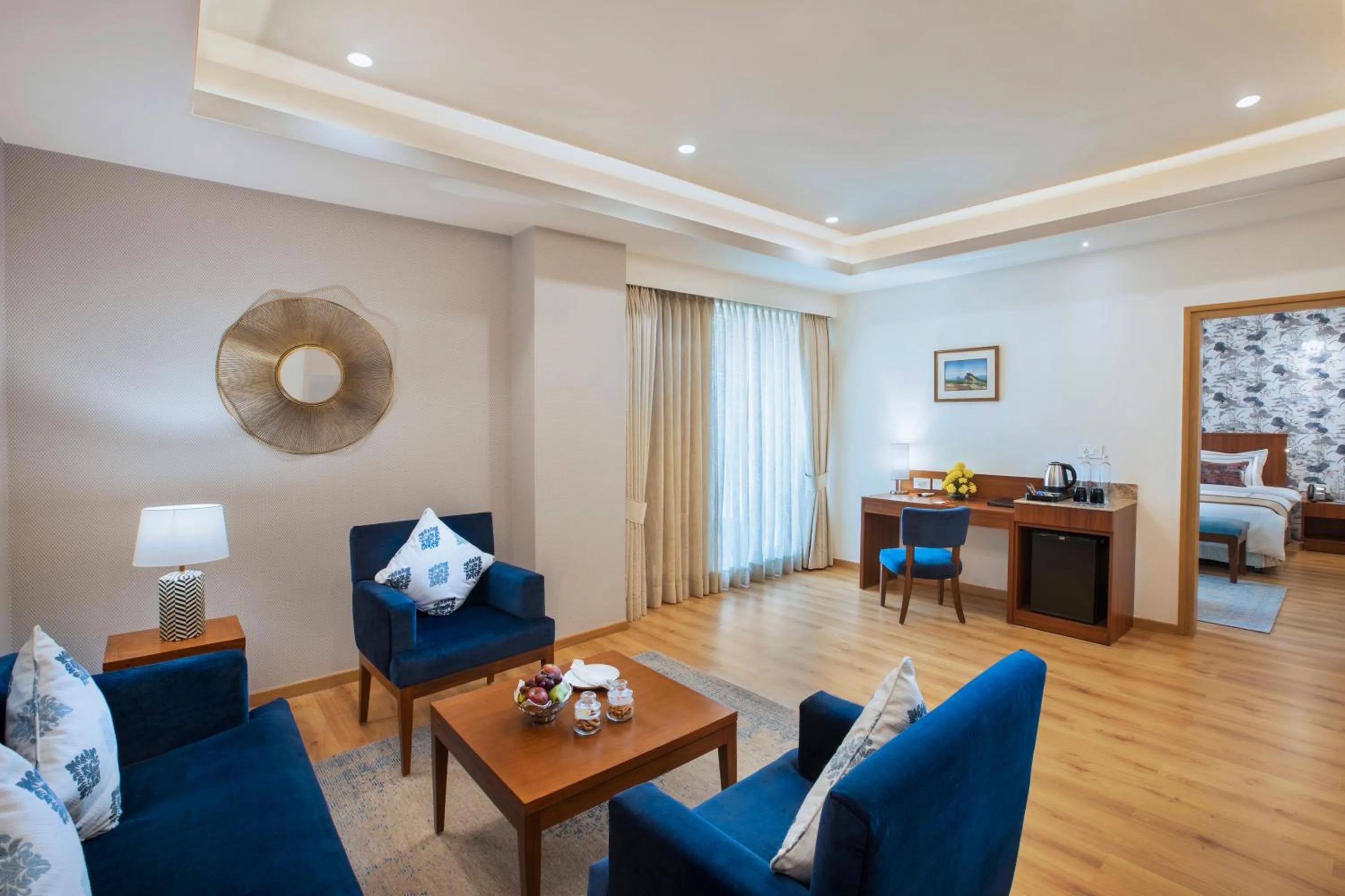 Seating area in ExpoInn Suites and Convention