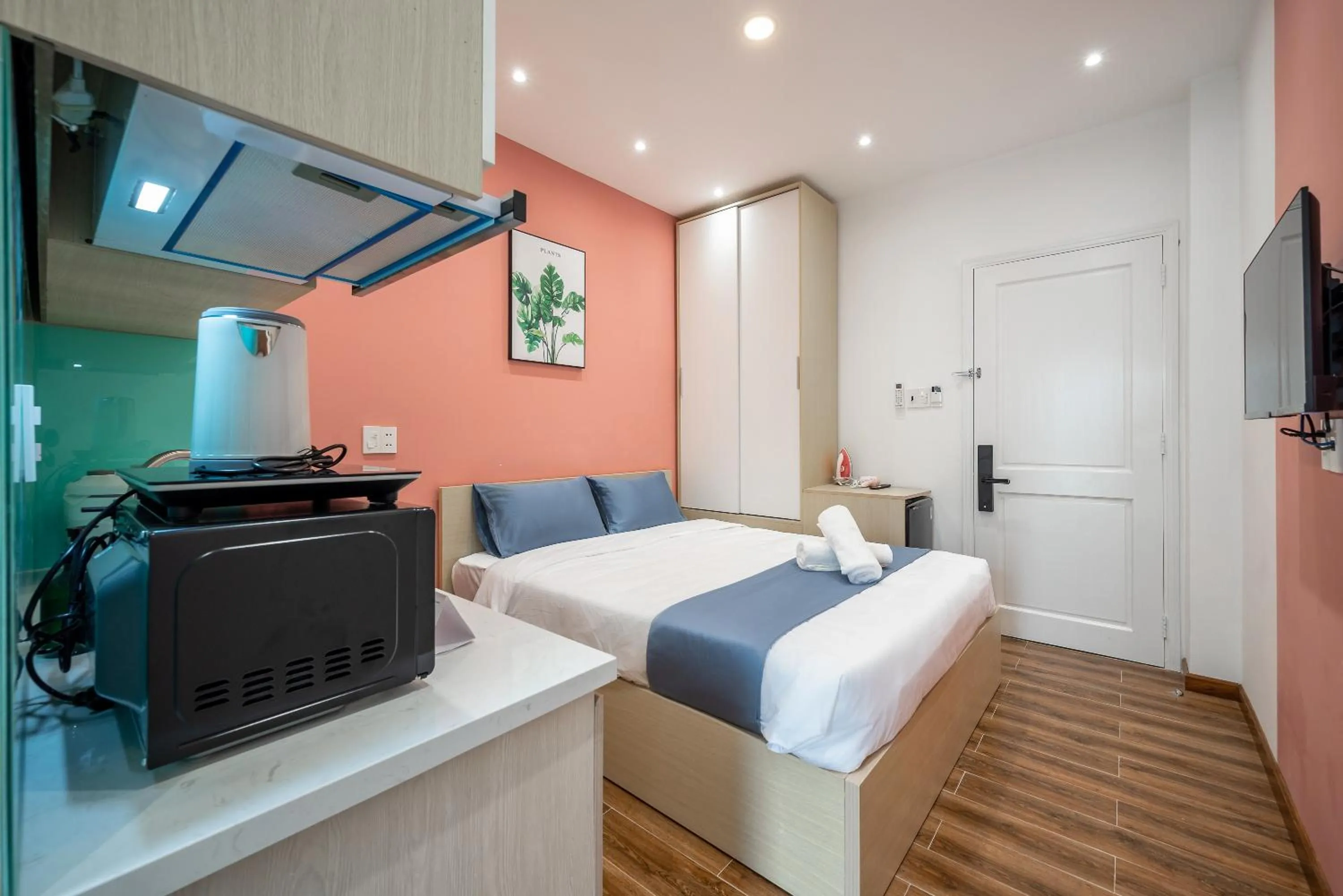 Bed in Cozrum Homes - Winter Corner