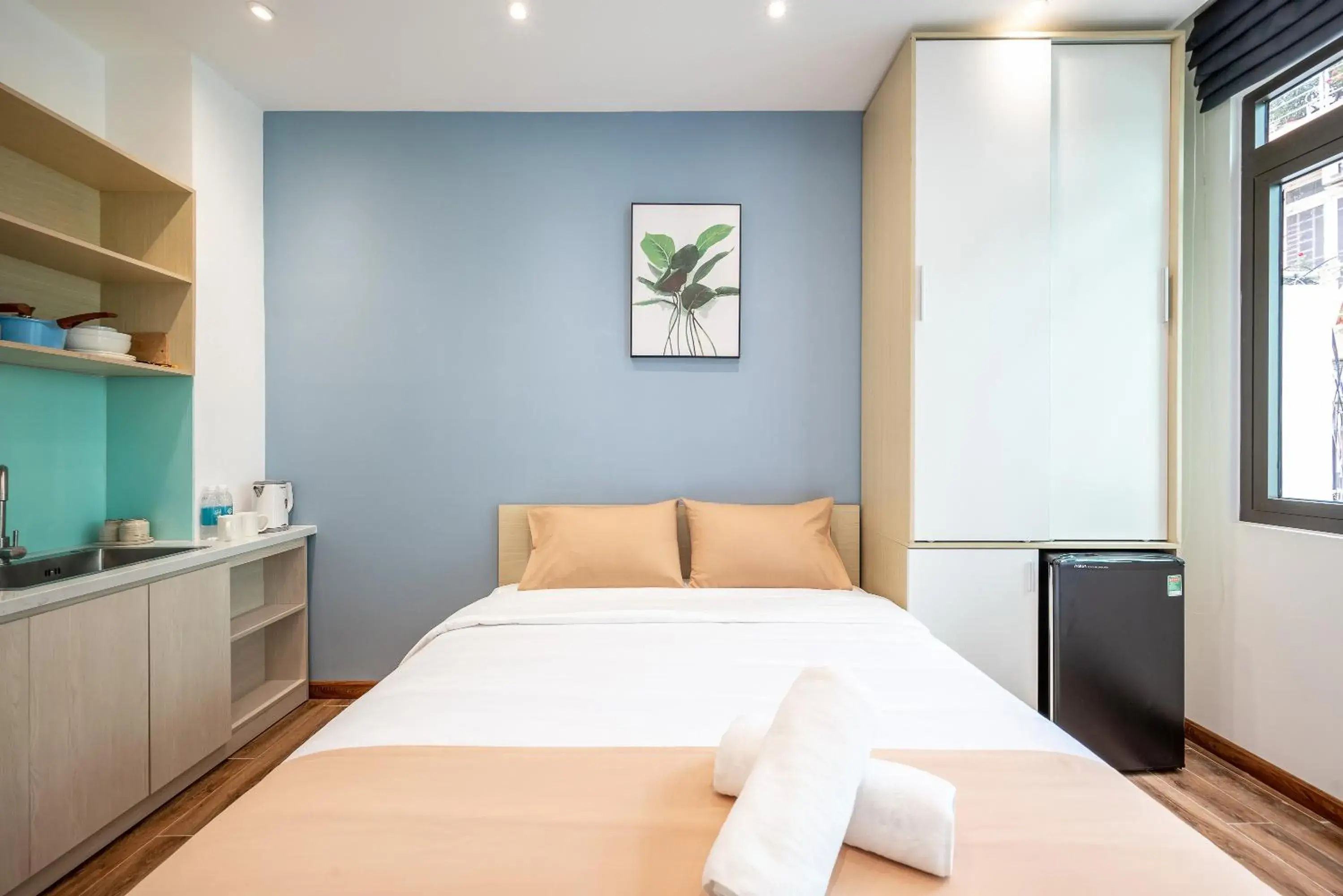 Bed in Cozrum Homes - Winter Corner Bed in Cozrum Homes - Winter Corner