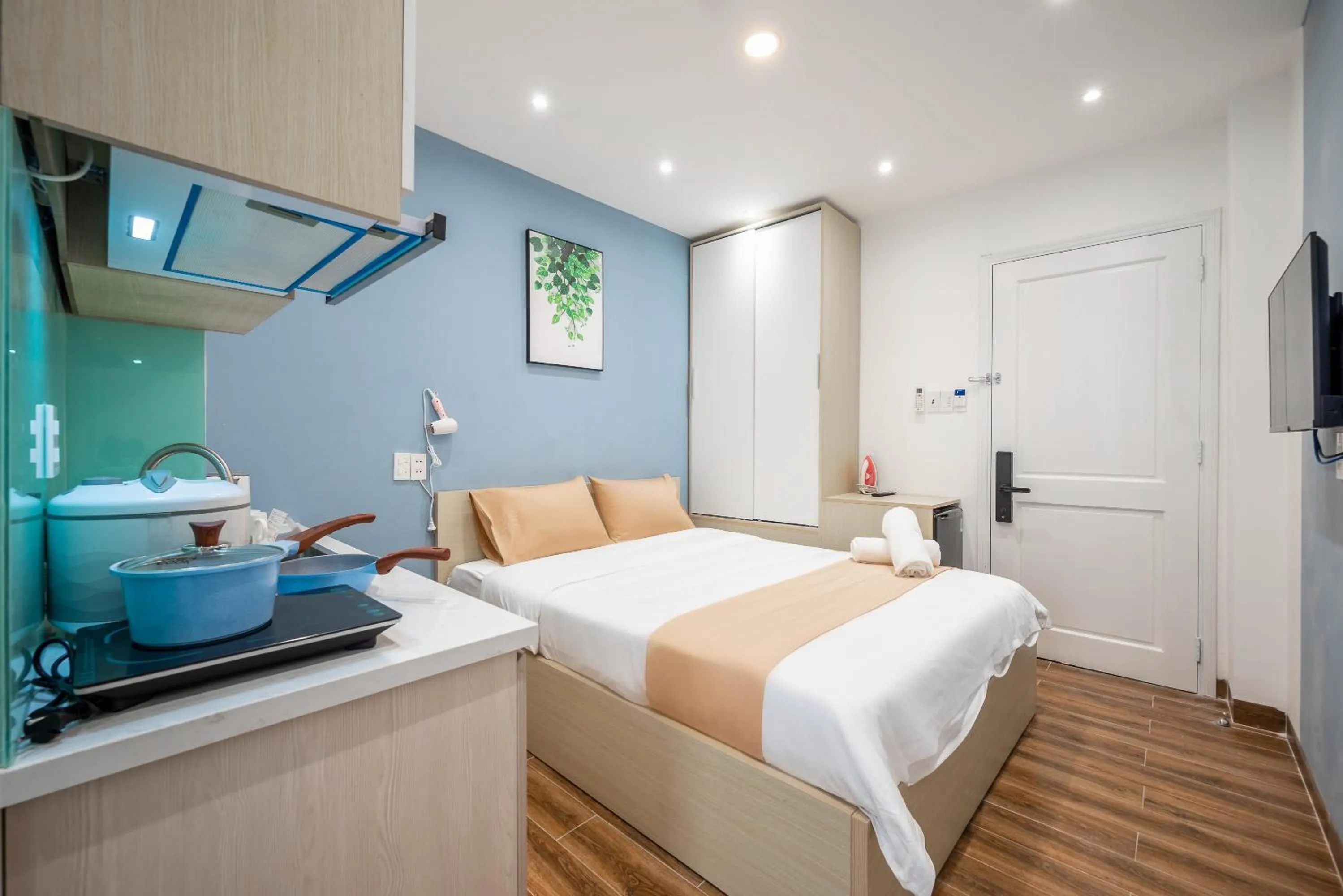 Bed in Cozrum Homes - Winter Corner