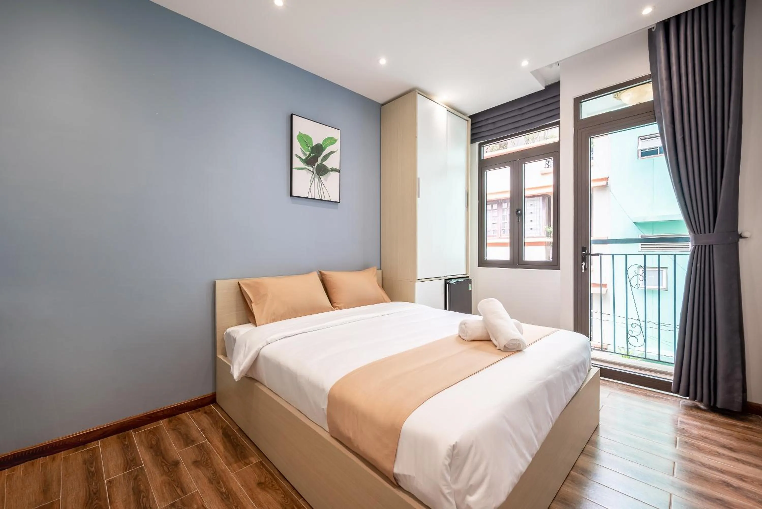 Bed in Cozrum Homes - Winter Corner