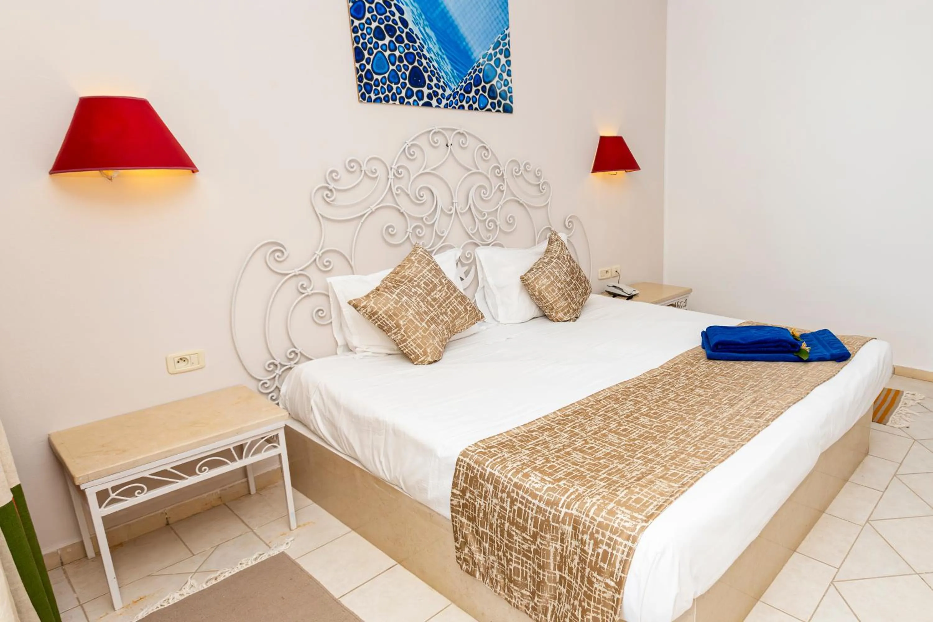 Bed in Le Petit Palais Djerba & Spa