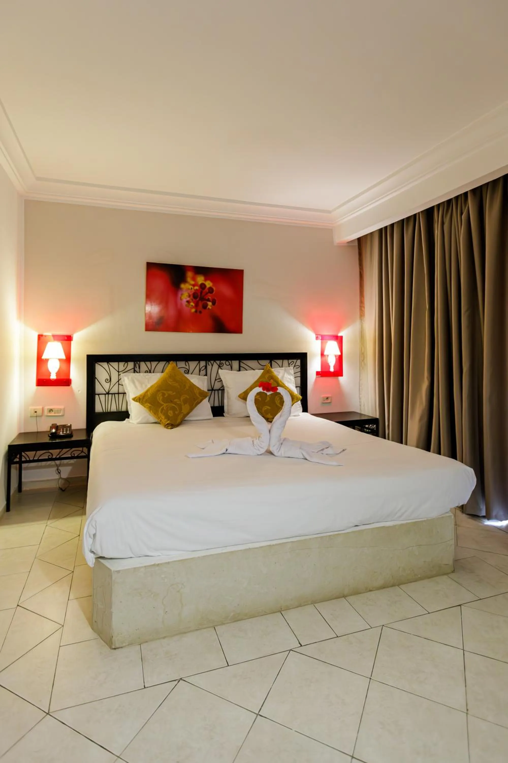 Bed in Le Petit Palais Djerba & Spa