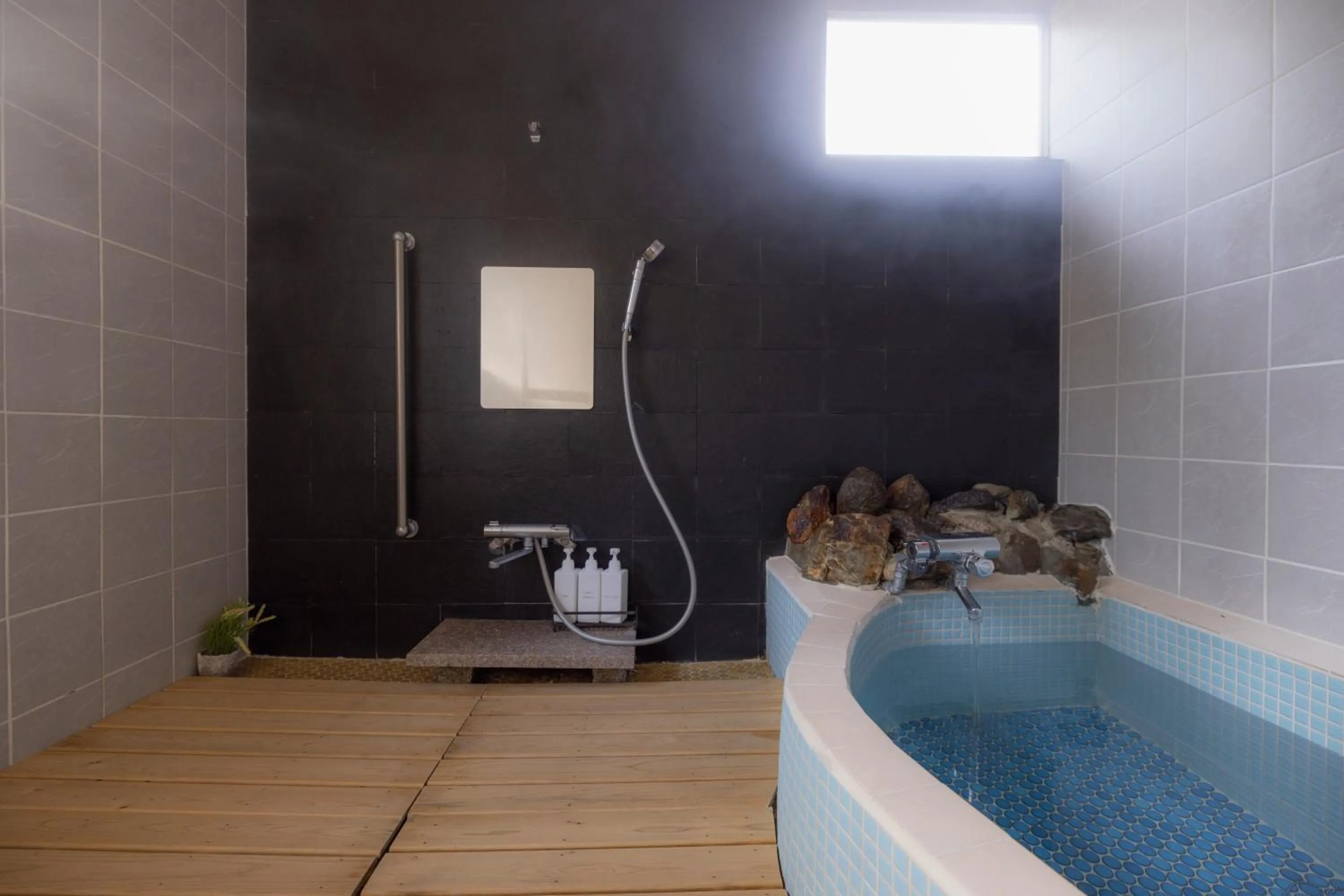 Bathroom in Azumino Salon1 Cozy Onsen Retreat