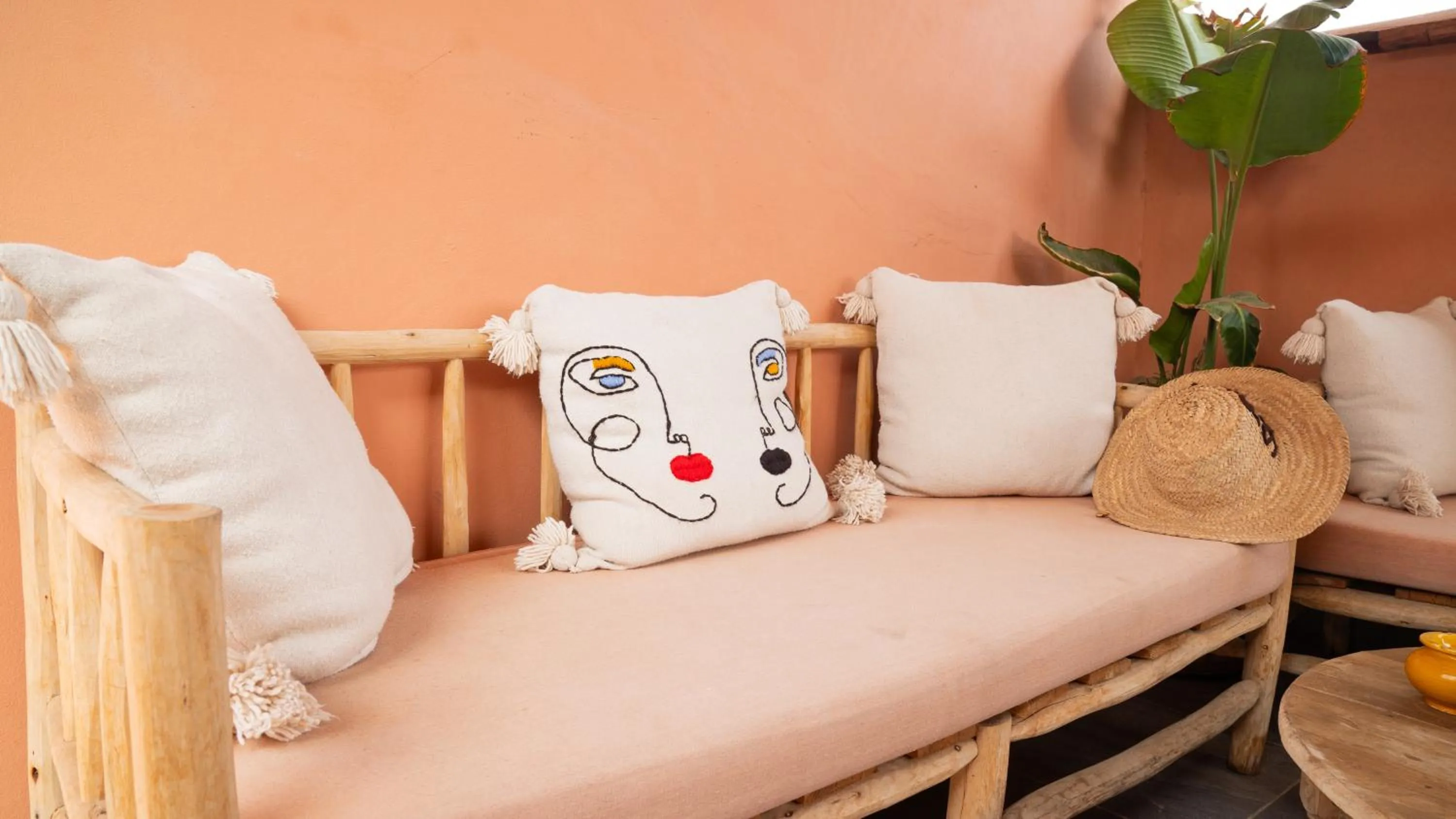 Patio, Bed in Riad Allal