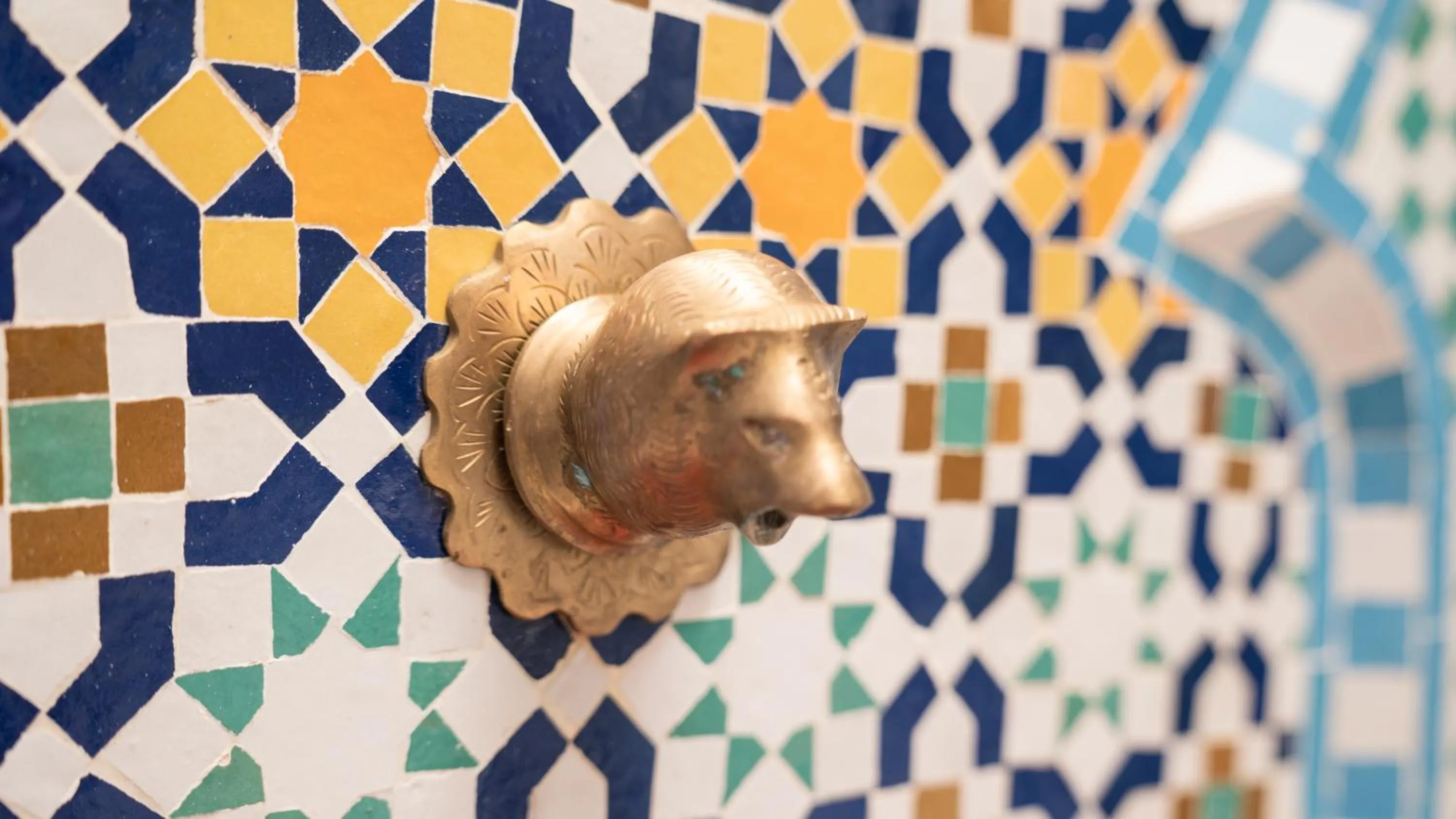 Decorative detail in Riad Allal