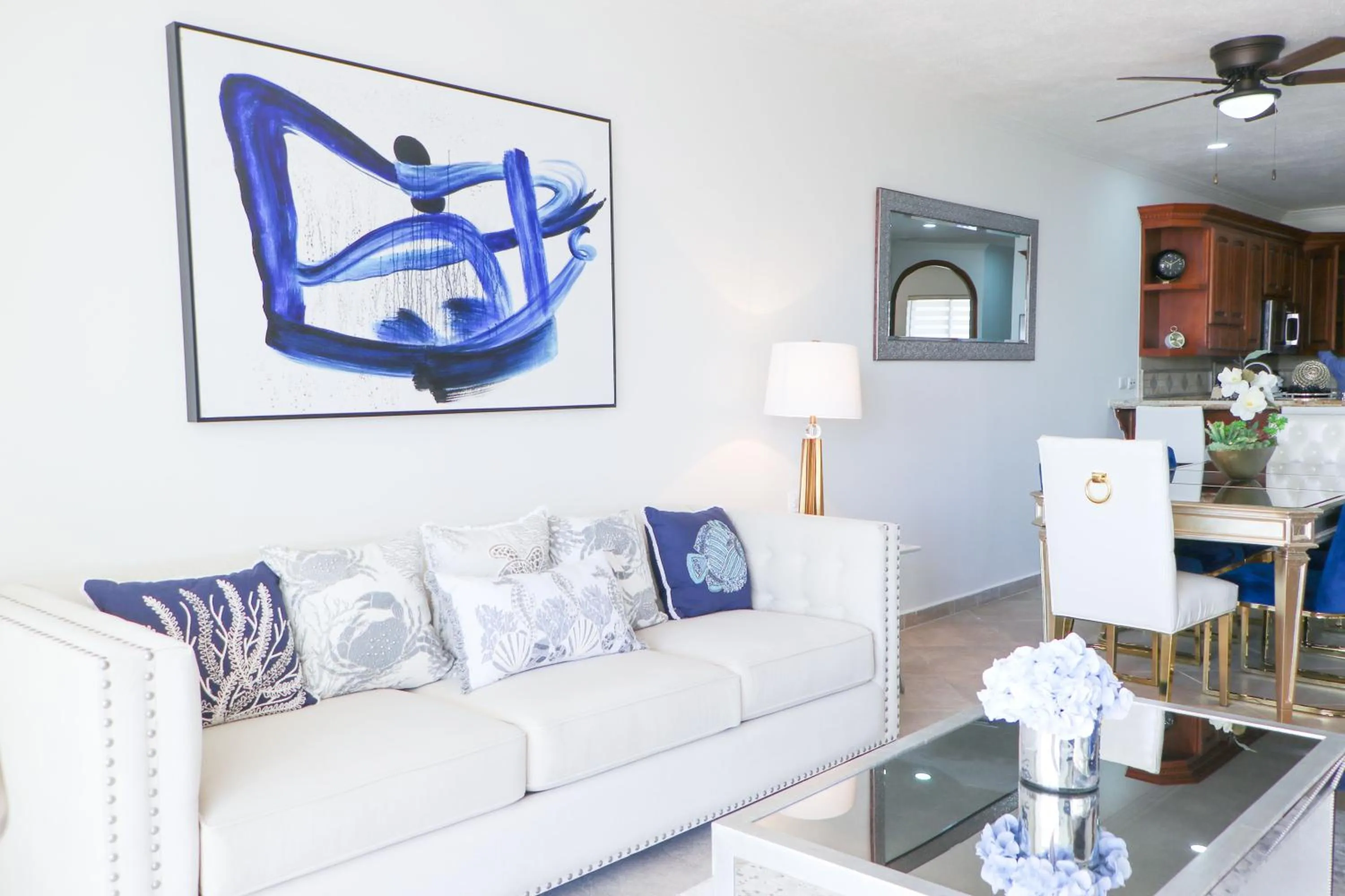 Living room in Casa Blanca Golf Villas