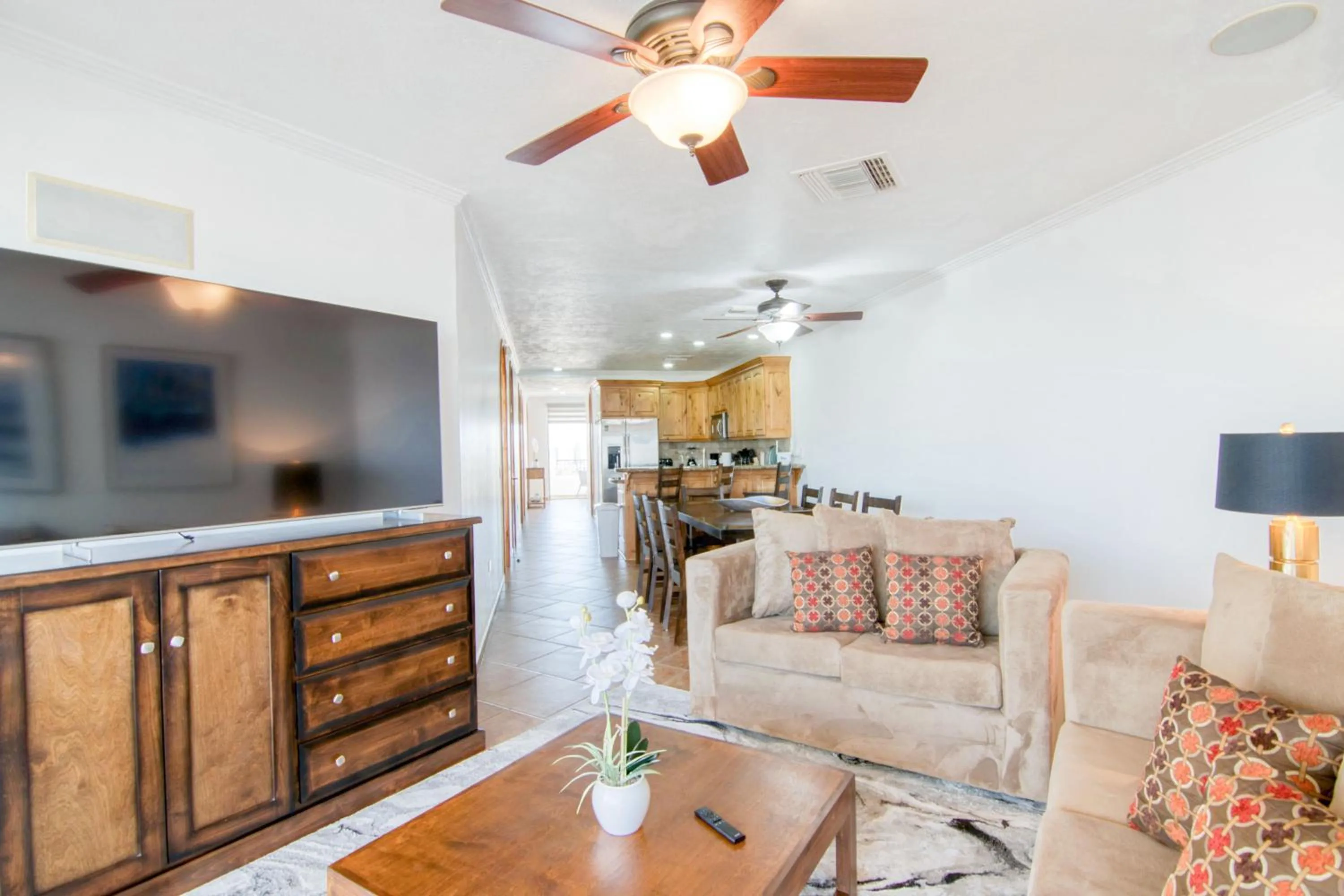 Living room in Casa Blanca Golf Villas
