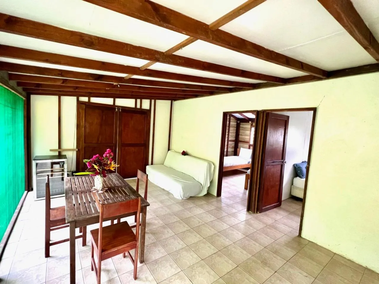 Seating area, Bed in Freshwater Plantation Farm Stay