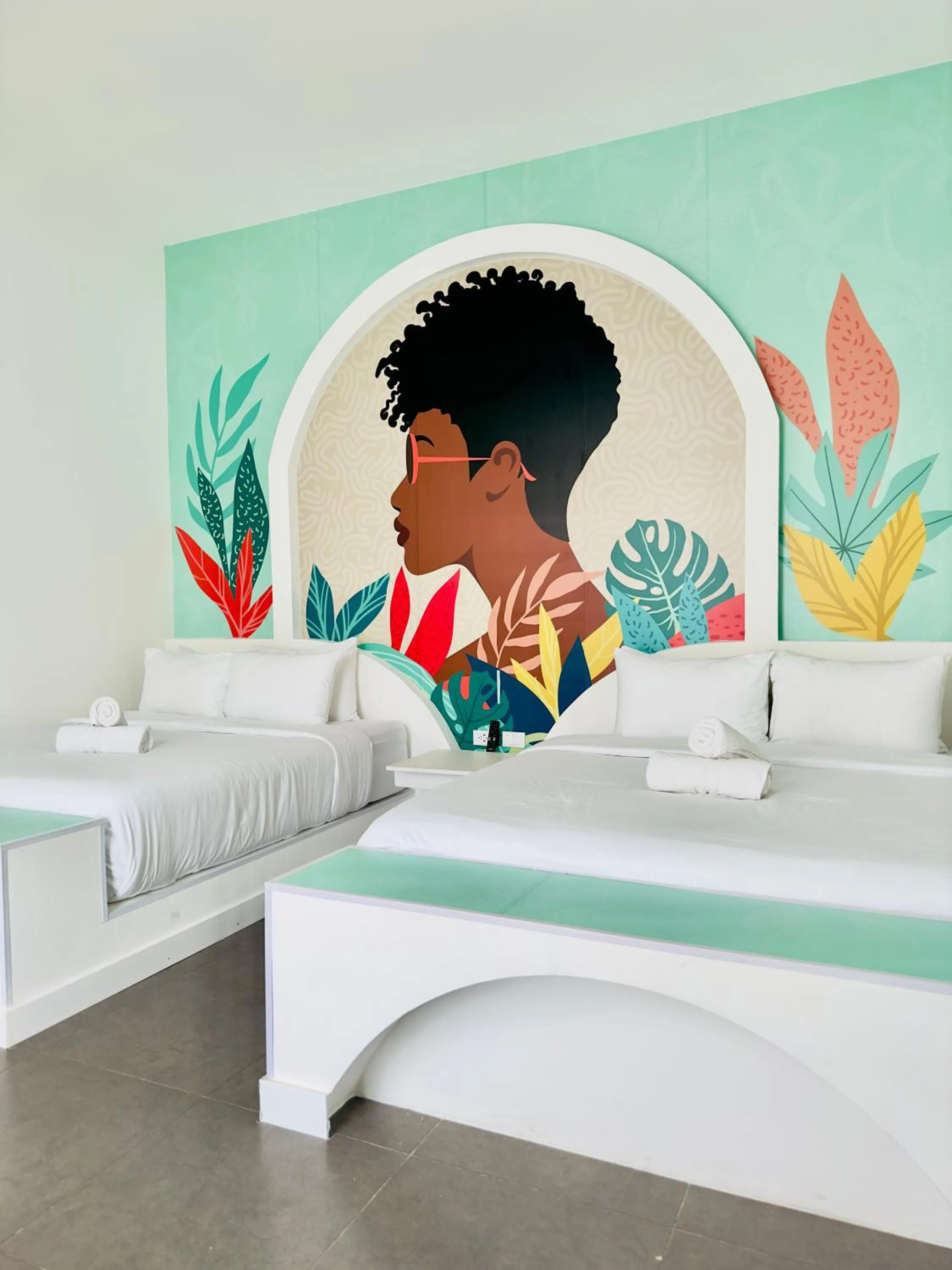 Bedroom, Bed in Hotel Nomadic Design