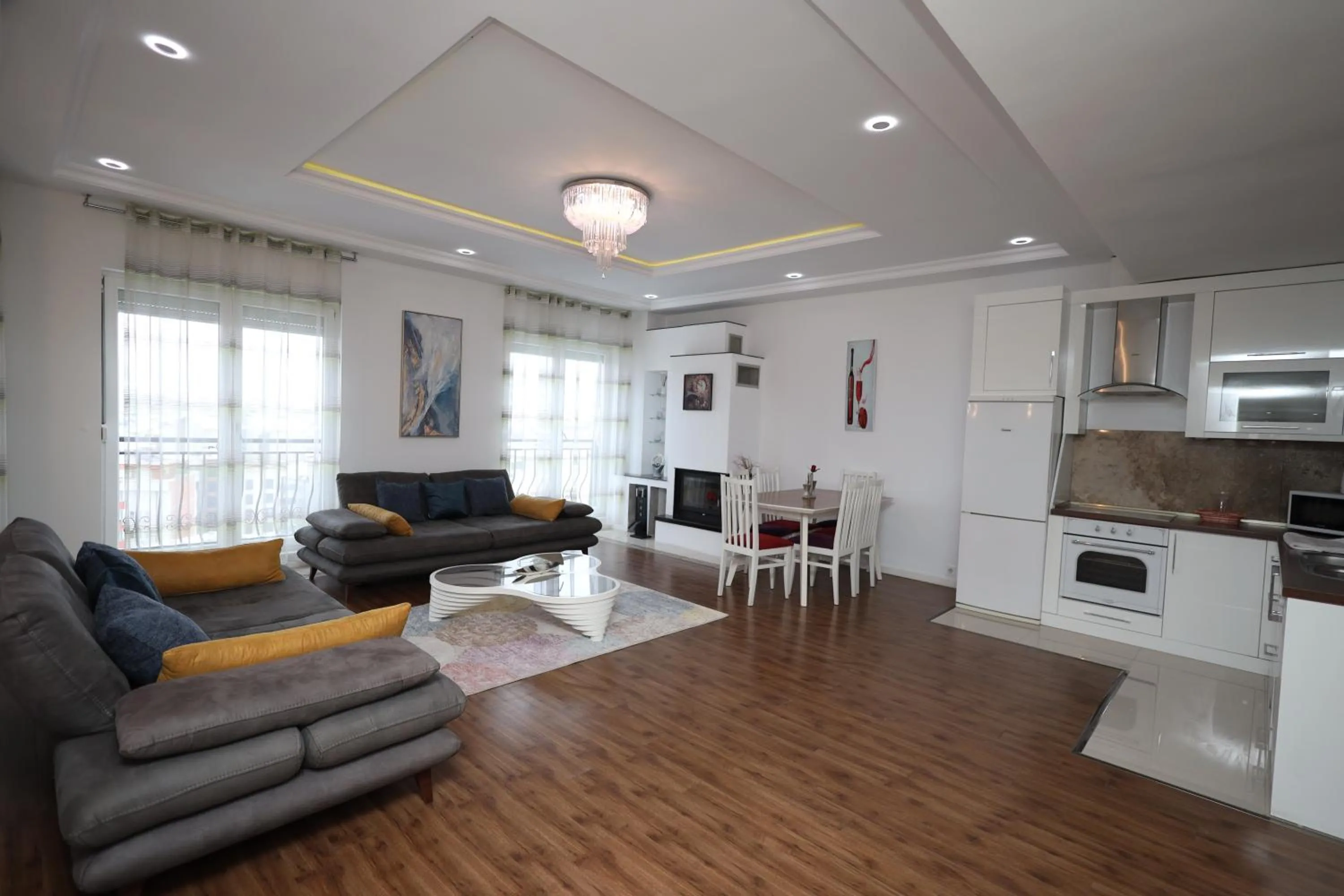 Living room in Dodona ApartHotel in Prishtina