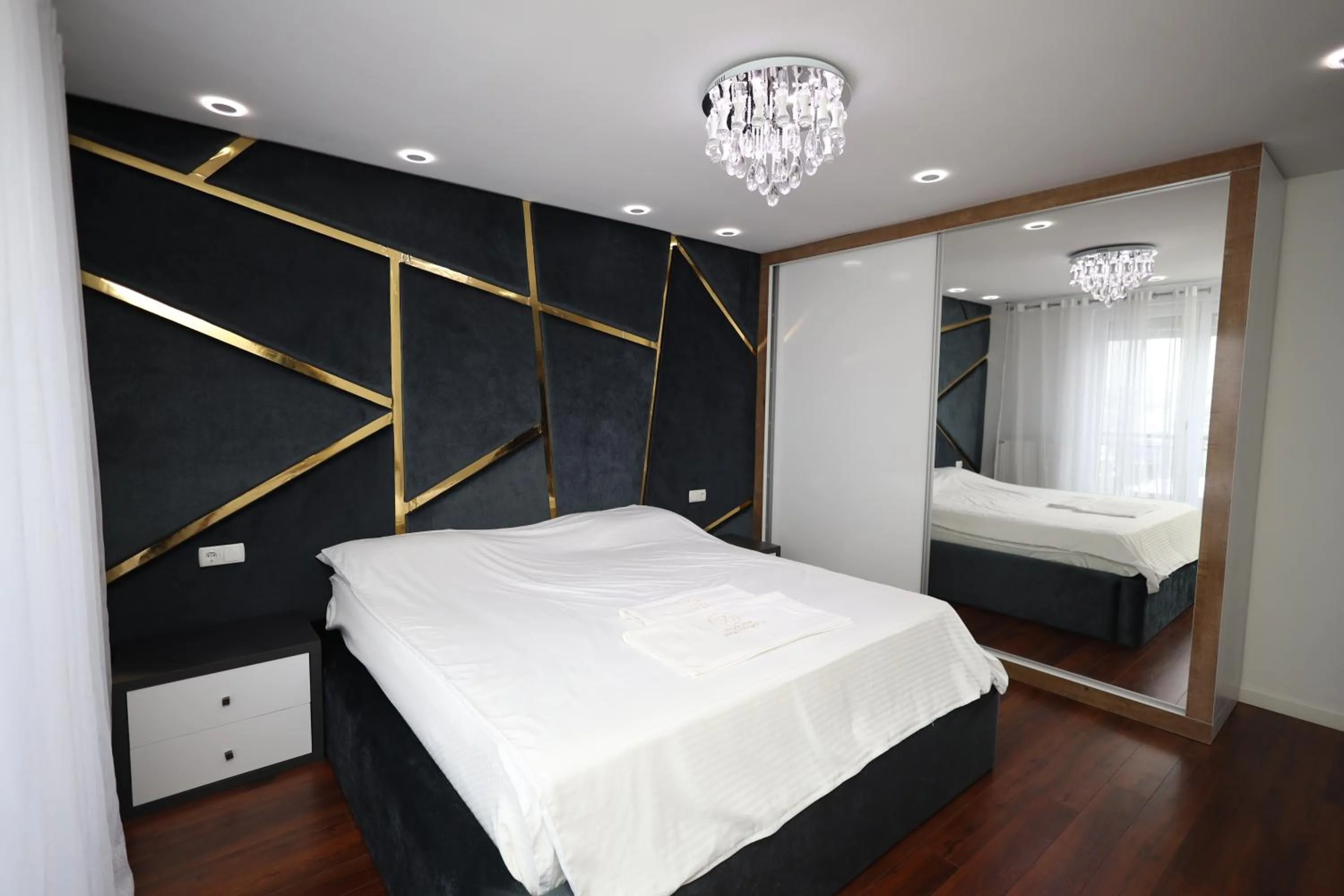 Bed in Dodona ApartHotel in Prishtina
