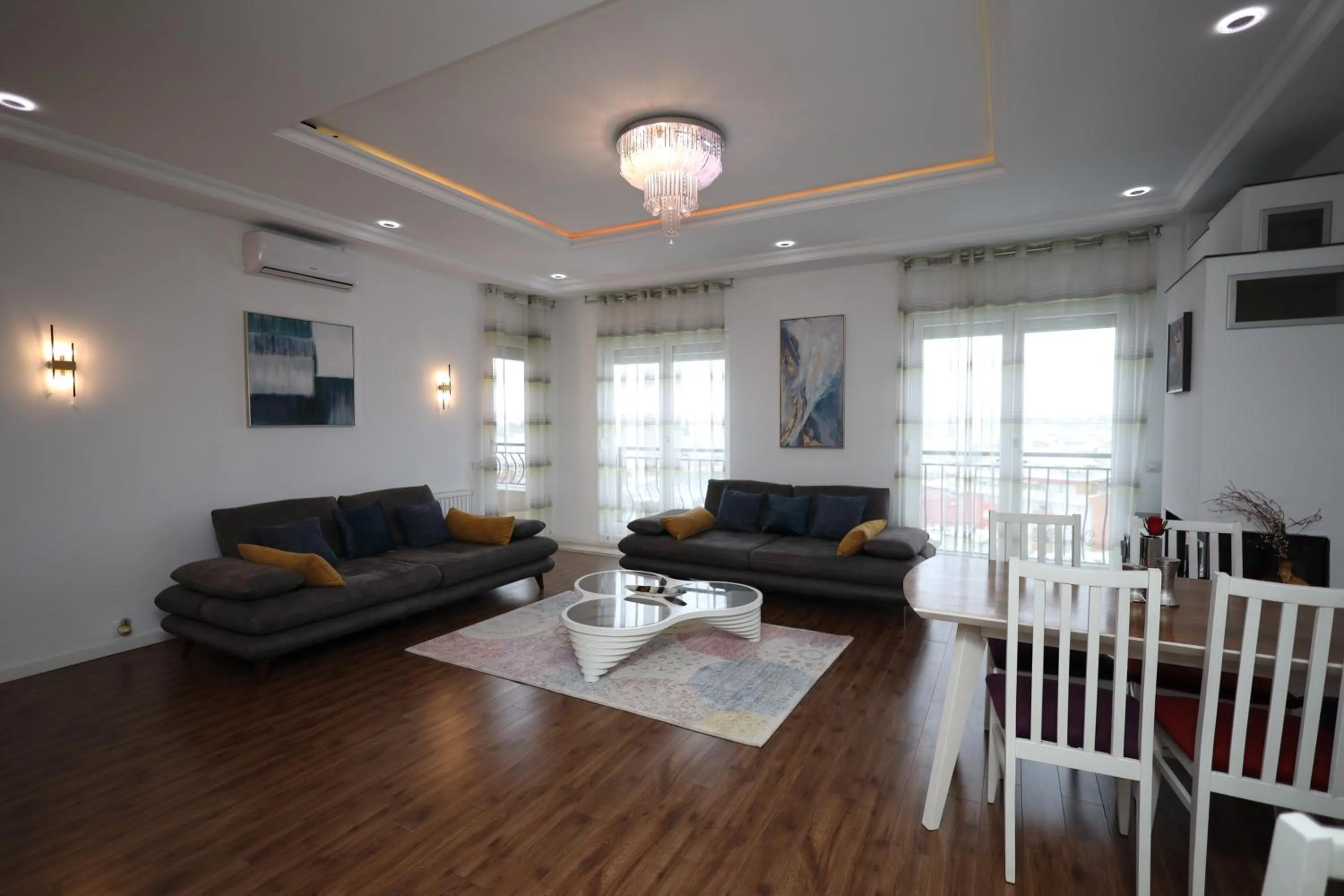 Living room in Dodona ApartHotel in Prishtina