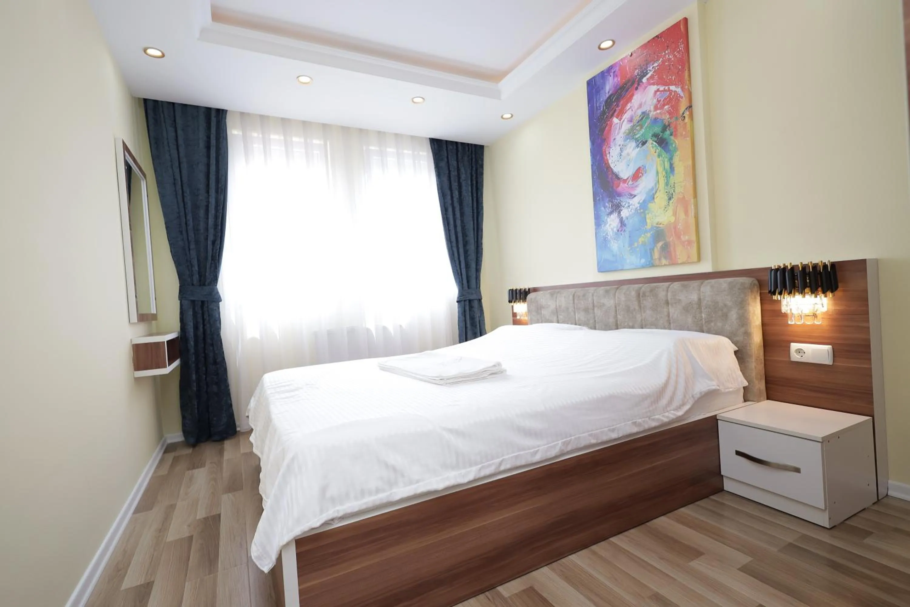 Bed in Dodona ApartHotel in Prishtina