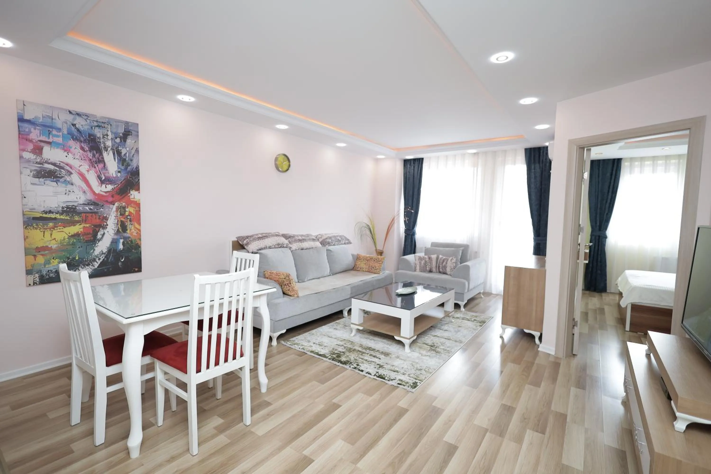 Living room in Dodona ApartHotel in Prishtina