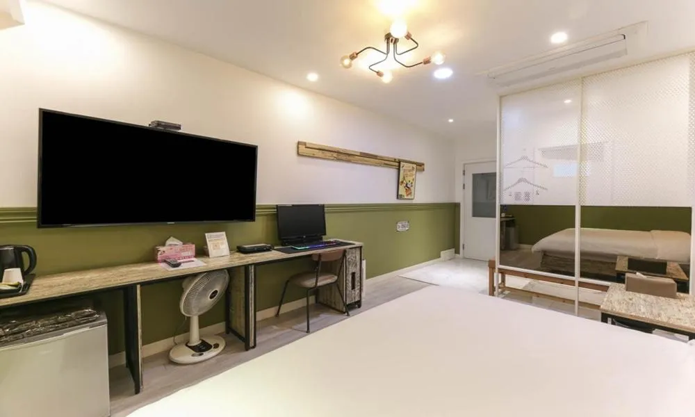 Bed in Hotel Yeogieutte Dongdaegu