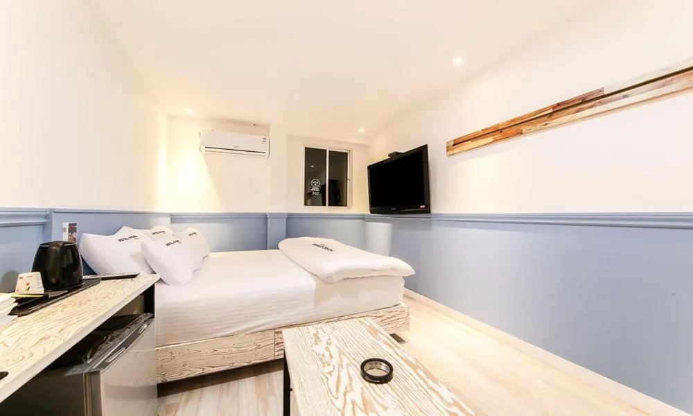 Bed in Hotel Yeogieutte Dongdaegu