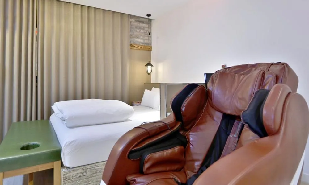 Bed in Hotel Yeogieutte Dongdaegu