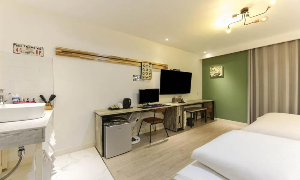 Bed in Hotel Yeogieutte Dongdaegu