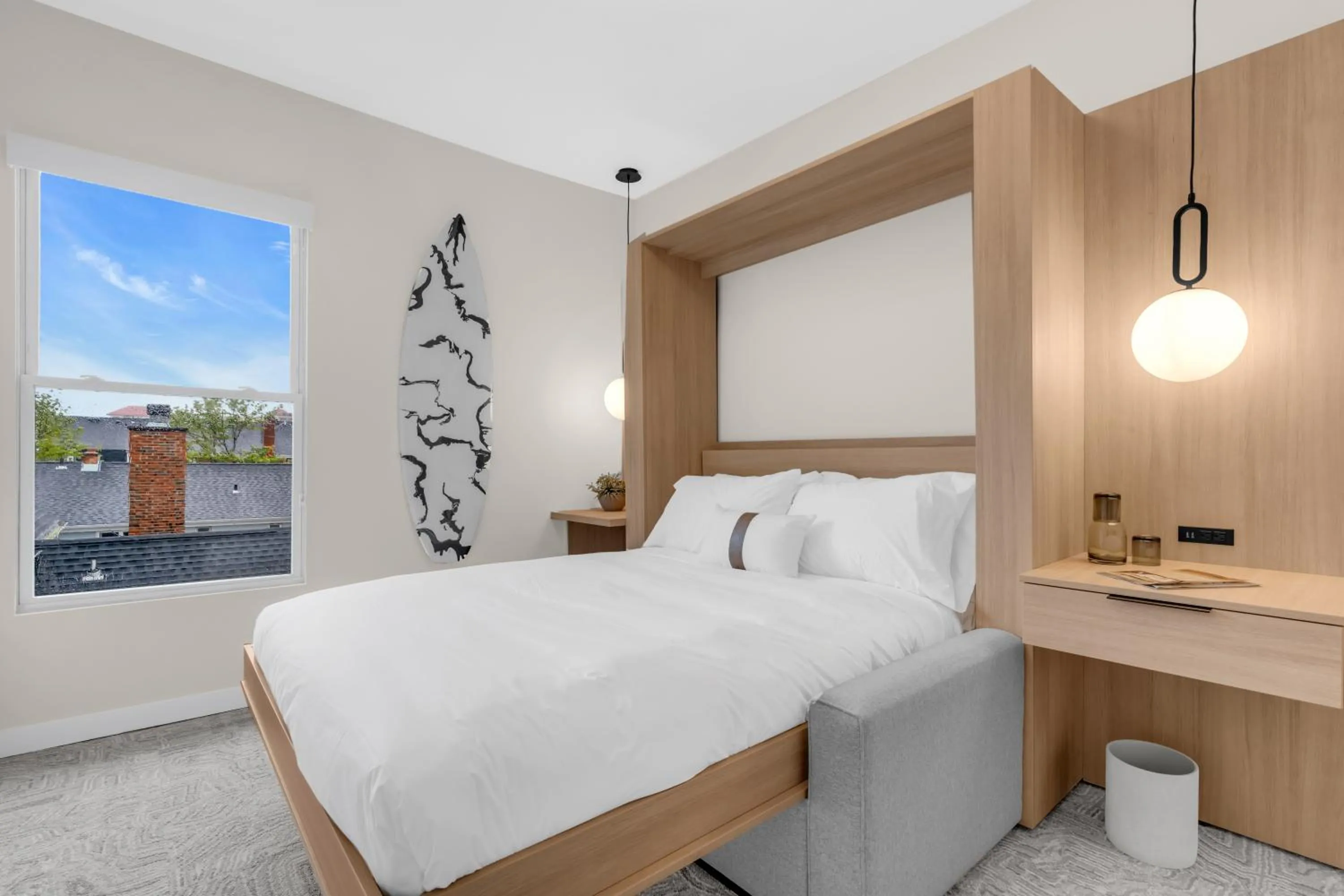 Bed in The St Laurent Guest Rooms