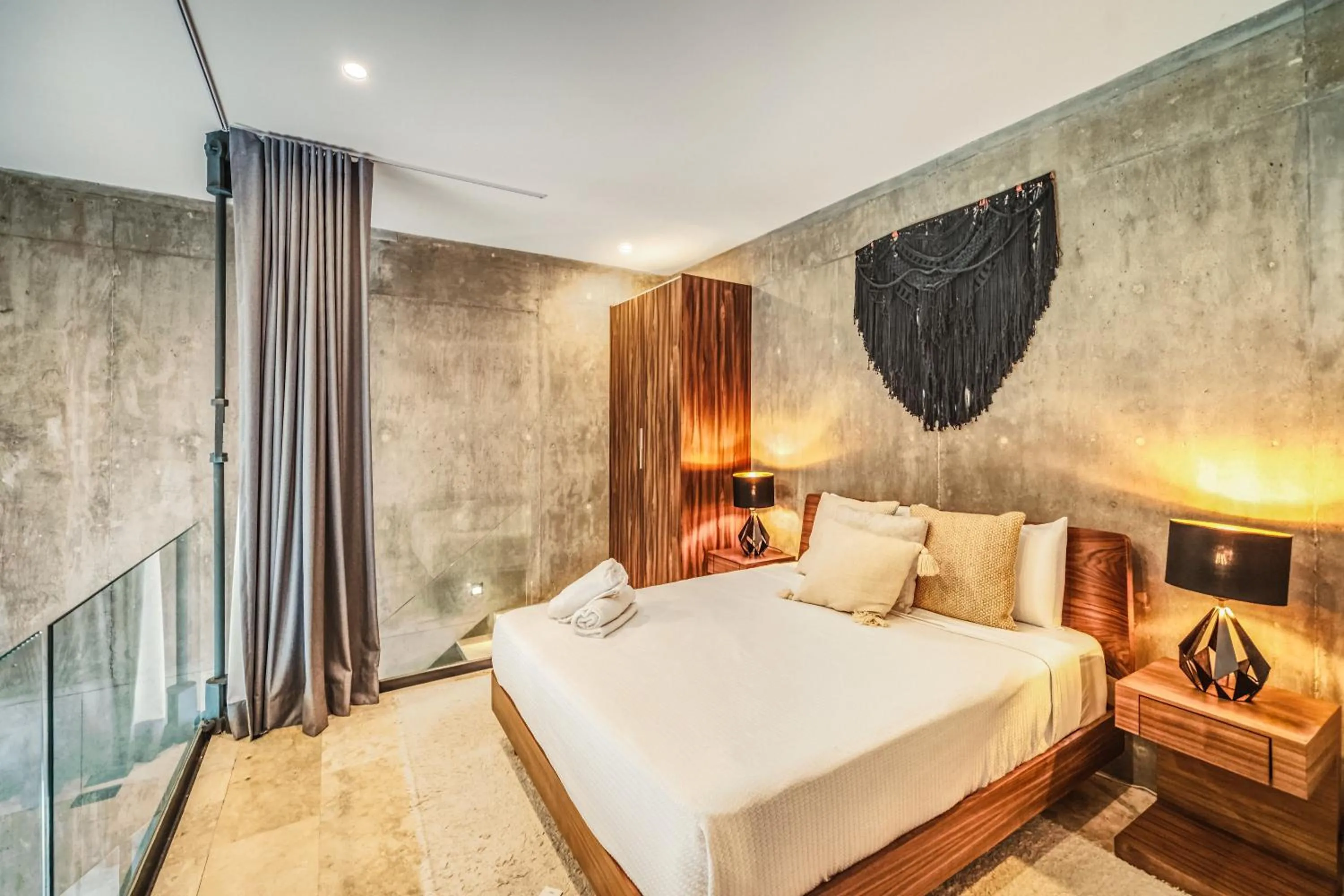 Bedroom, Bed in Incredible 1BR Swim Up with Private Cenote and Big Gym