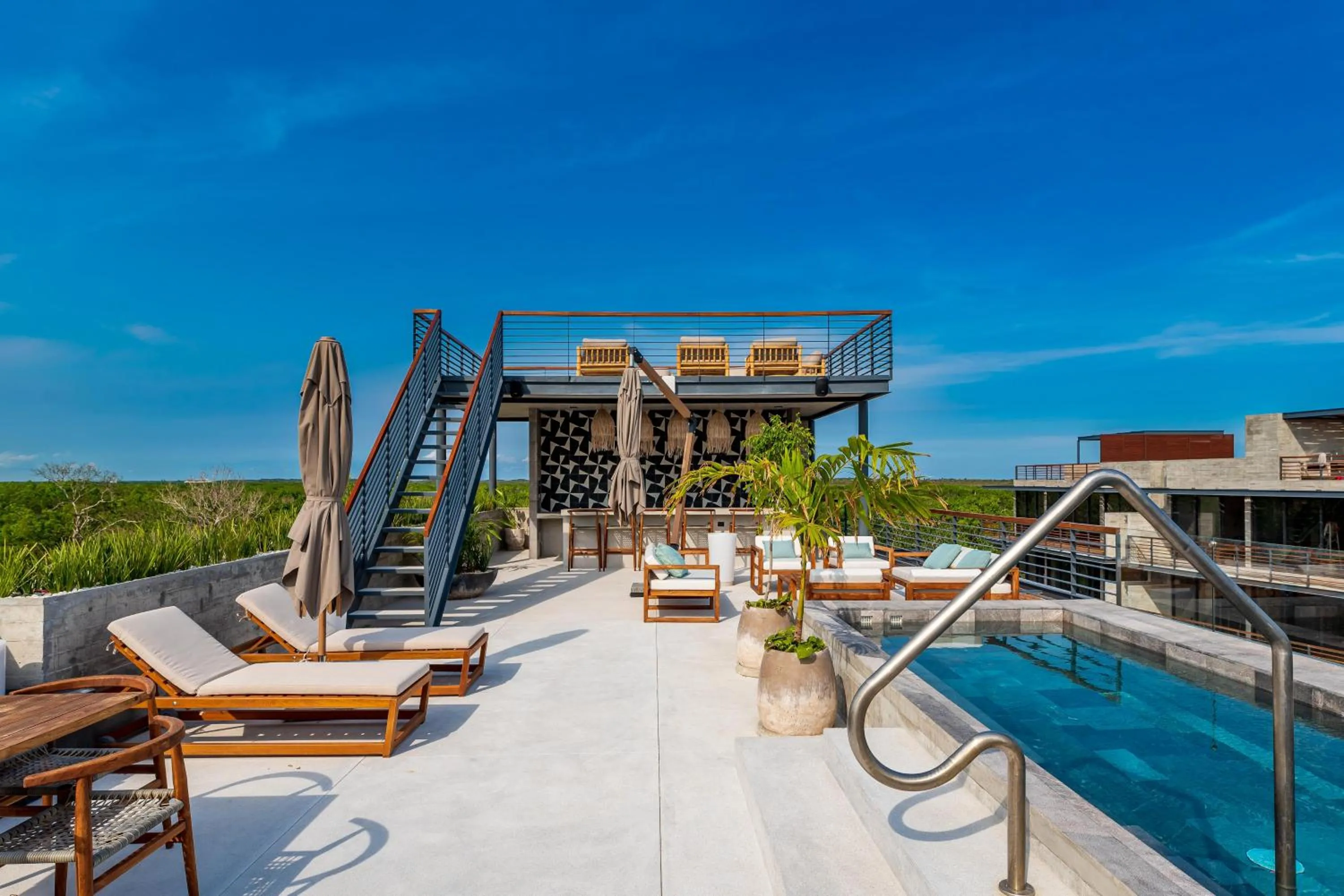 Swimming pool in Incredible 1BR Swim Up with Private Cenote and Big Gym