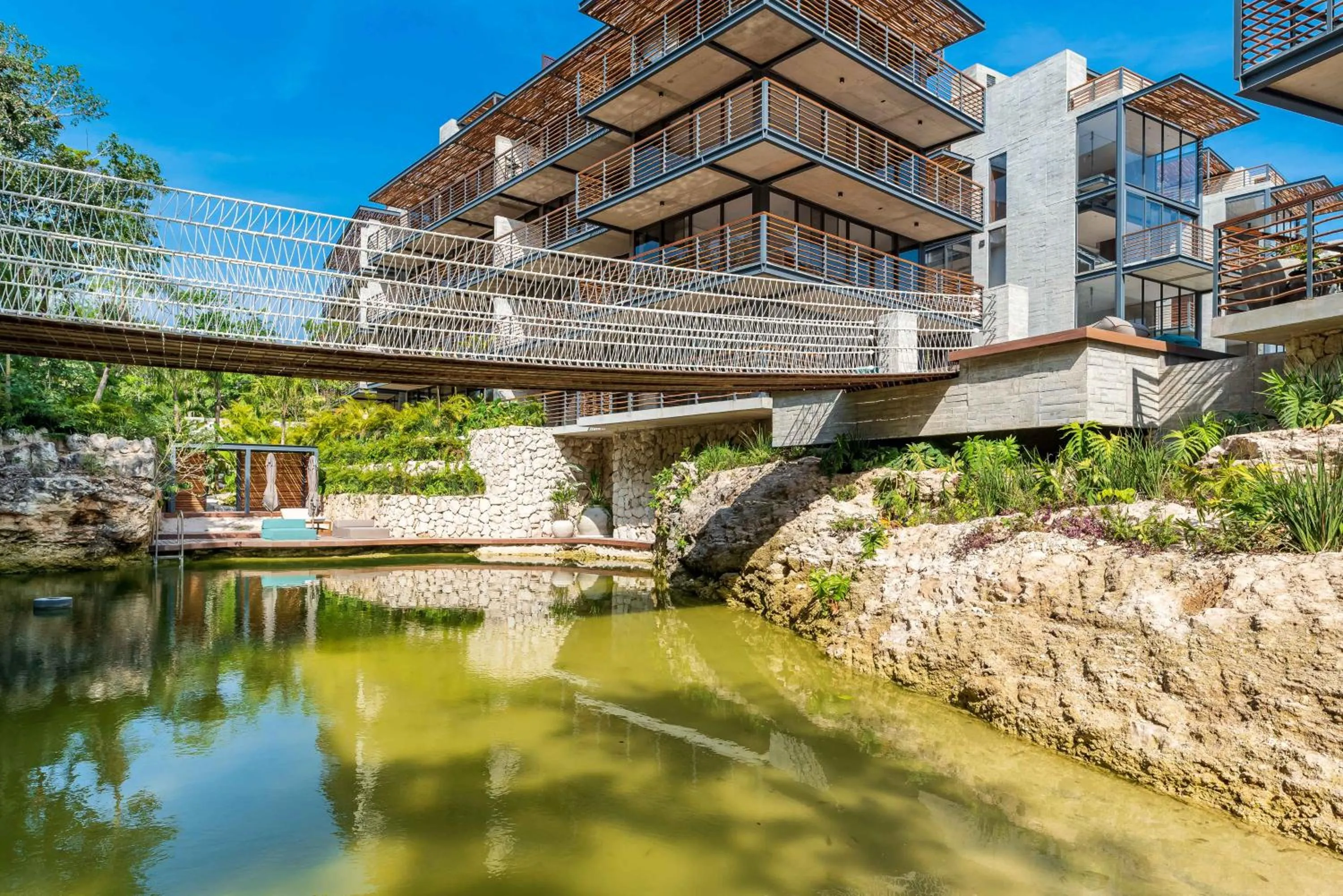 Natural landscape in Incredible 1BR Swim Up with Private Cenote and Big Gym