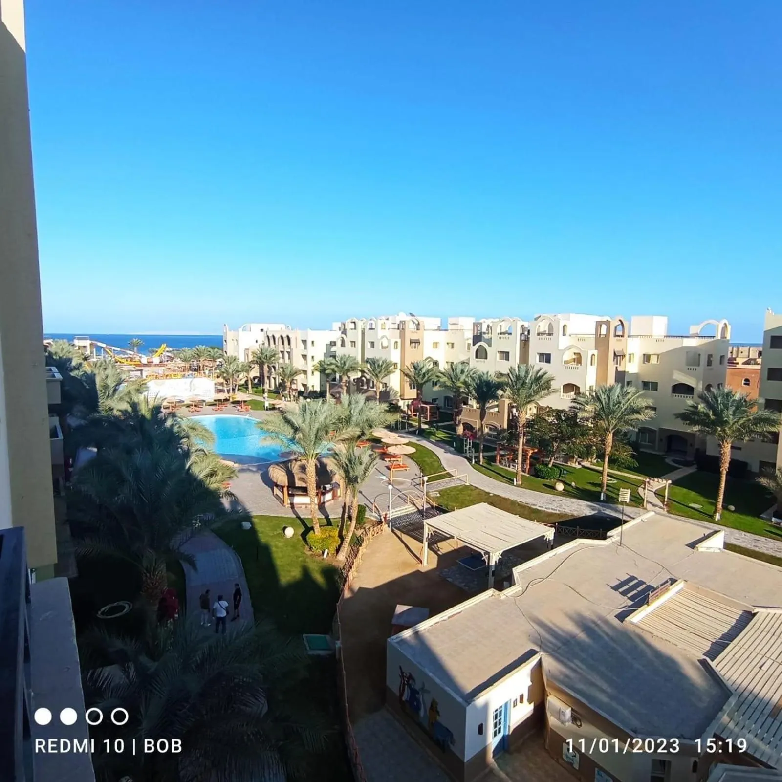 Property building in Apartment at ElKarma Aqua beach Resort