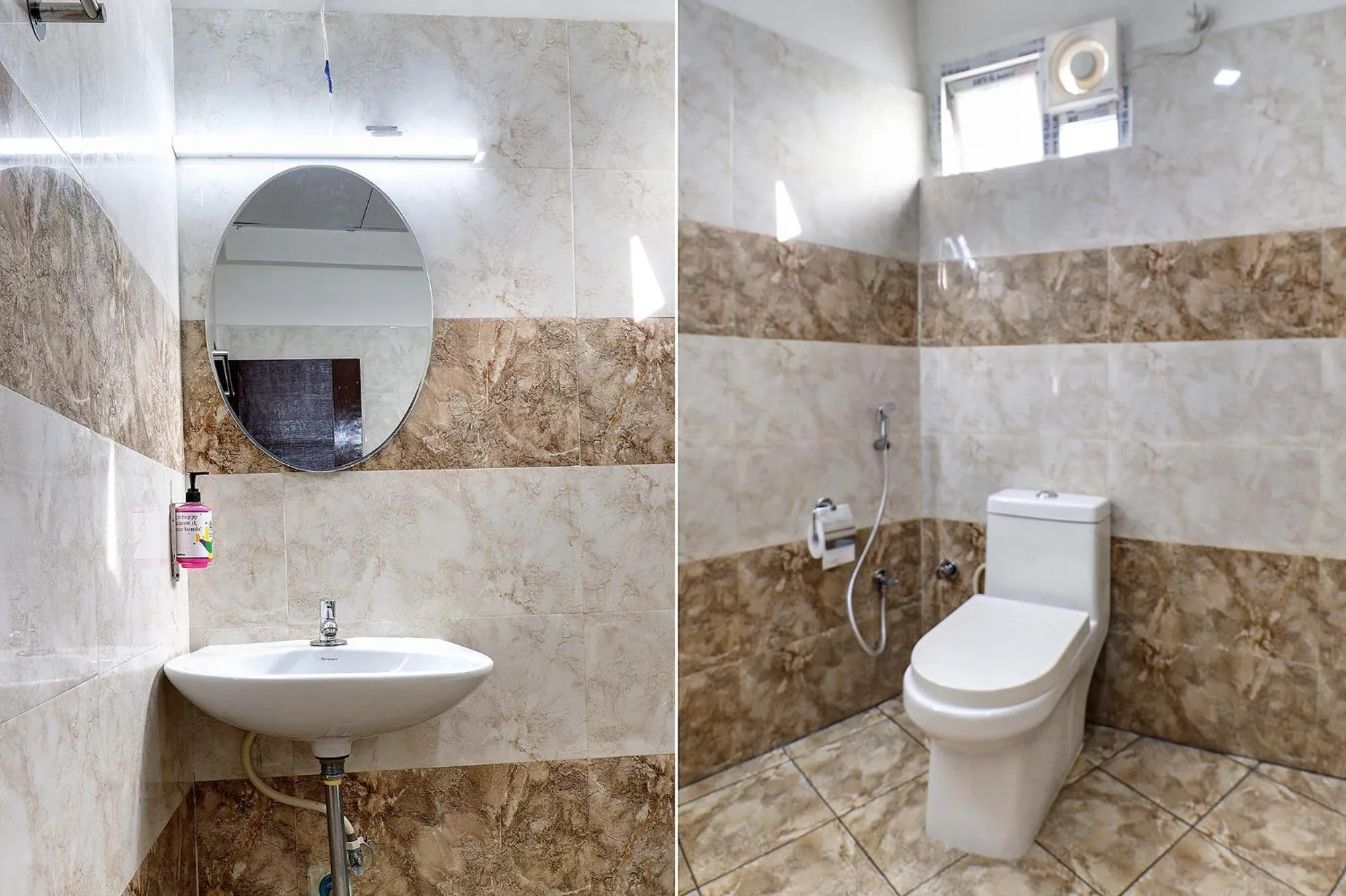 Bathroom in FabHotel Rotano Grand - Nr Marathahalli Bridge