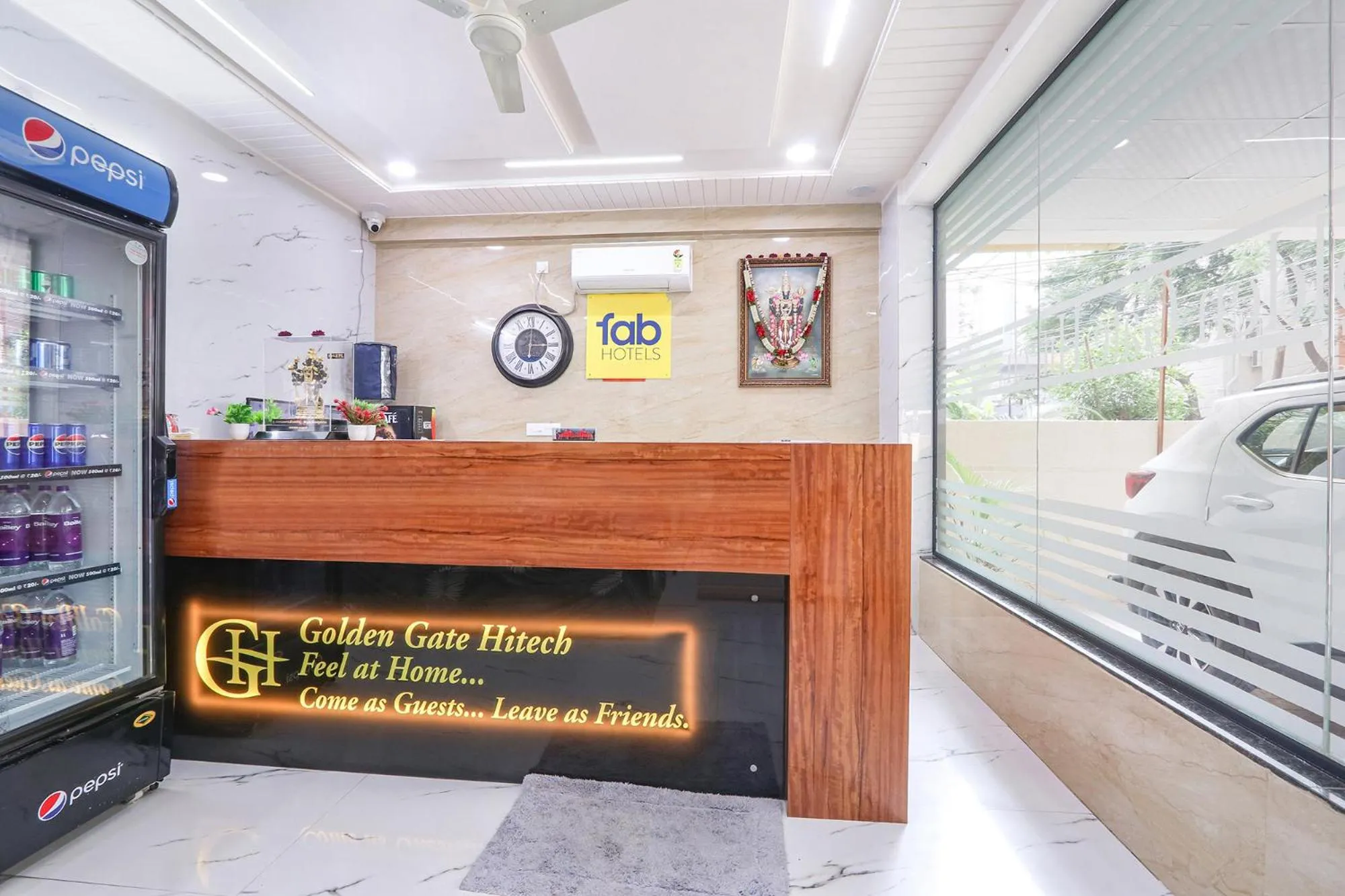 Lobby or reception in FabHotel Golden Hitech - Nr Hitech City