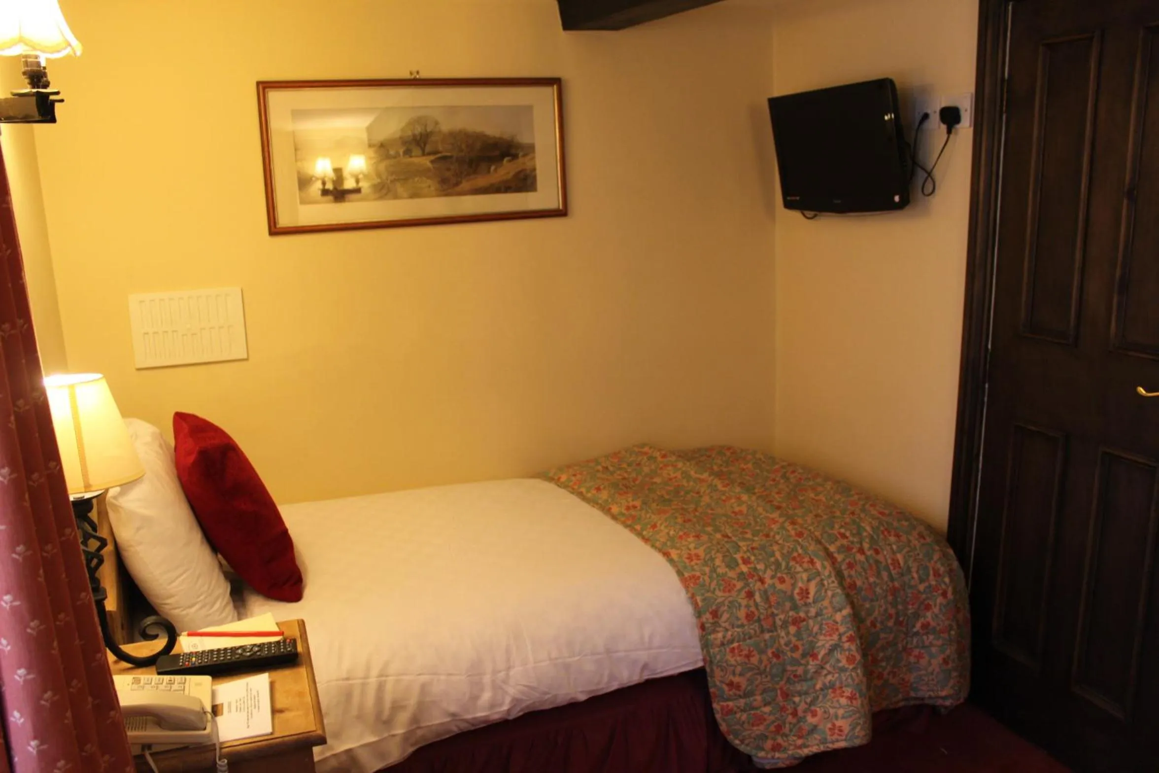 Bed in Bert's Rooms at The Black Horse Inn