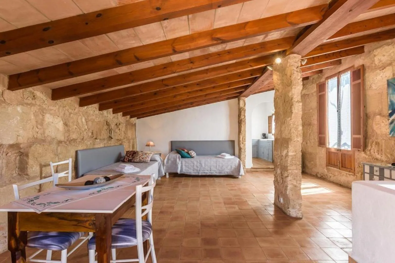 Living room, Bed in Garroverar
