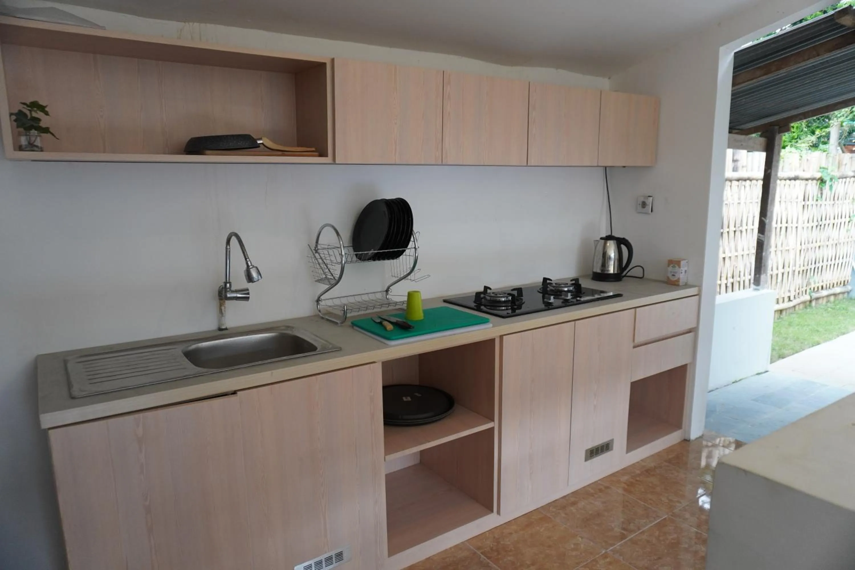 Kitchen or kitchenette in Indonesia Backpacker Hostels