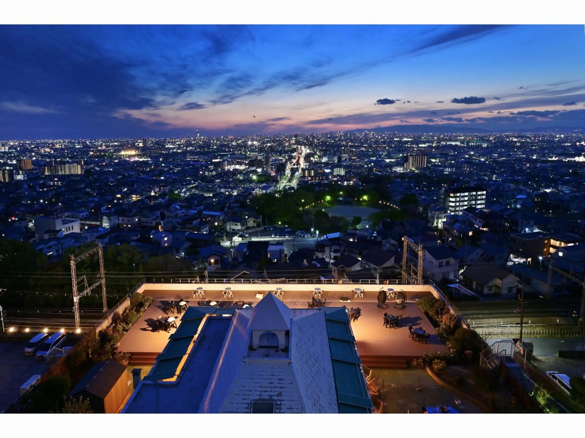 Property building in Hotel Seiryu Japanese Spa inn with spectacular view in Osaka