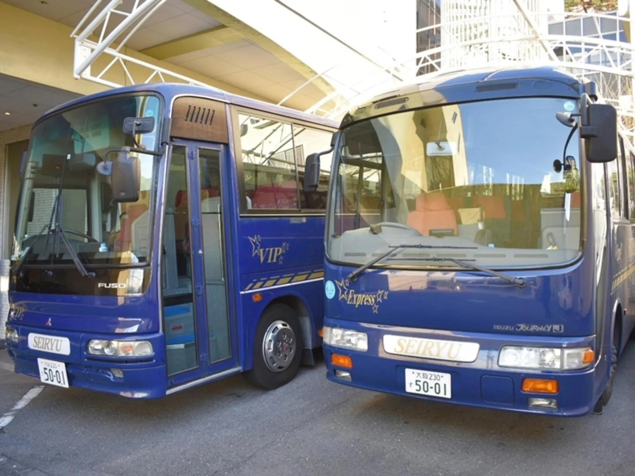 shuttle in Hotel Seiryu Japanese Spa inn with spectacular view in Osaka