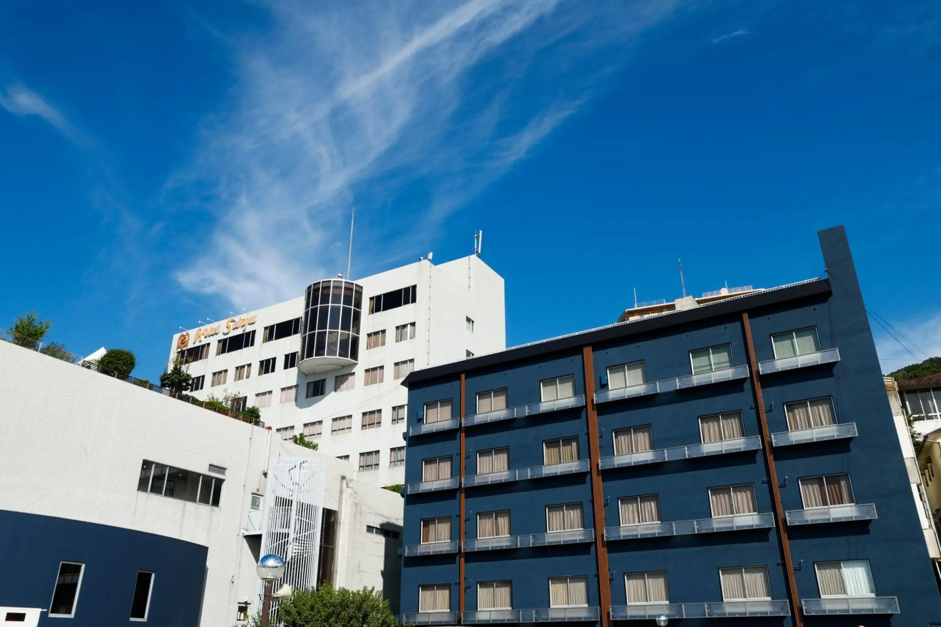 Property building in Hotel Seiryu Japanese Spa inn with spectacular view in Osaka Property building in Hotel Seiryu Japanese Spa inn with spectacular view in Osaka
